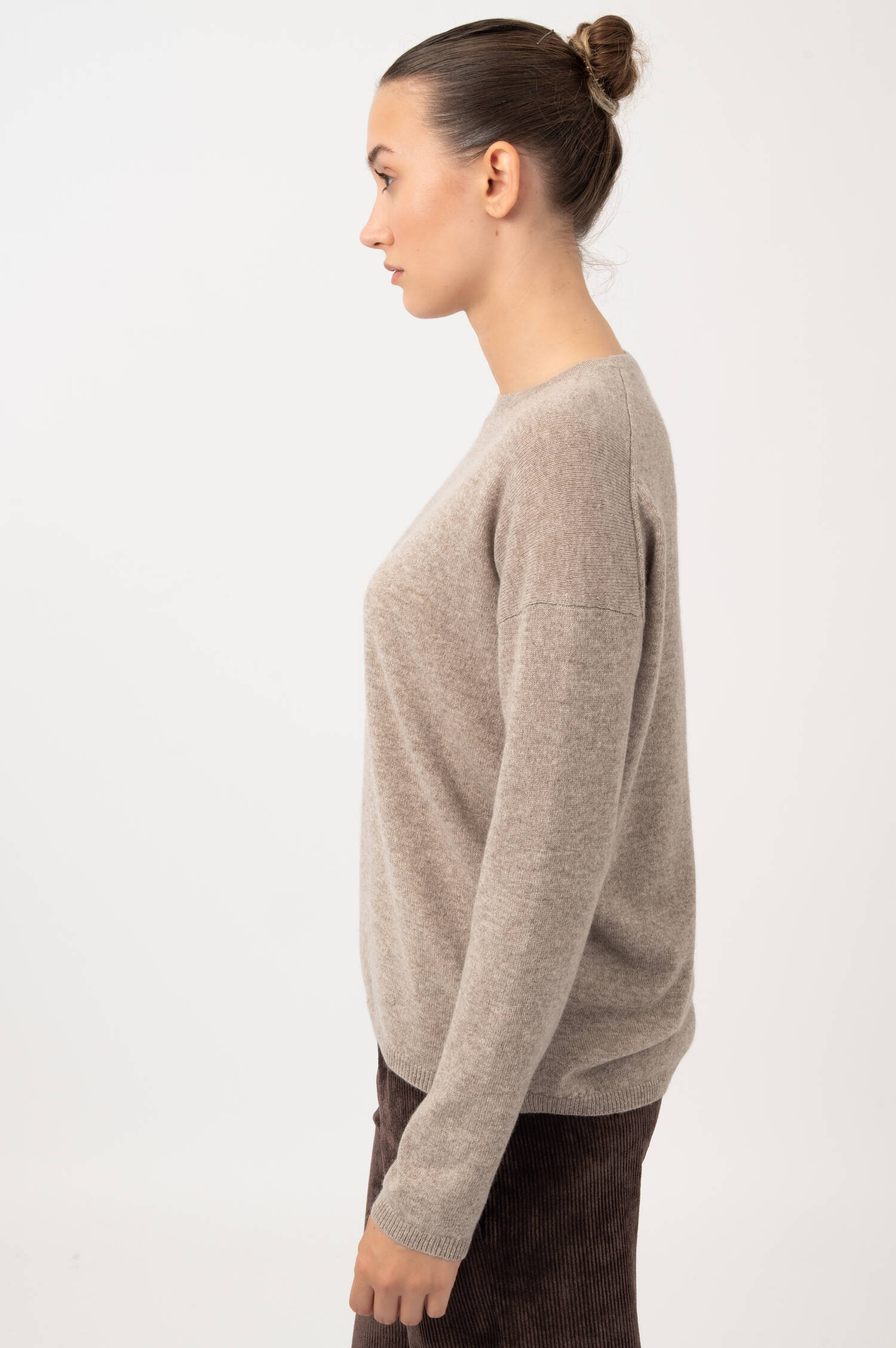 Cashmere Pullover in Beige meliert Cashmere Pullover in Beige meliert