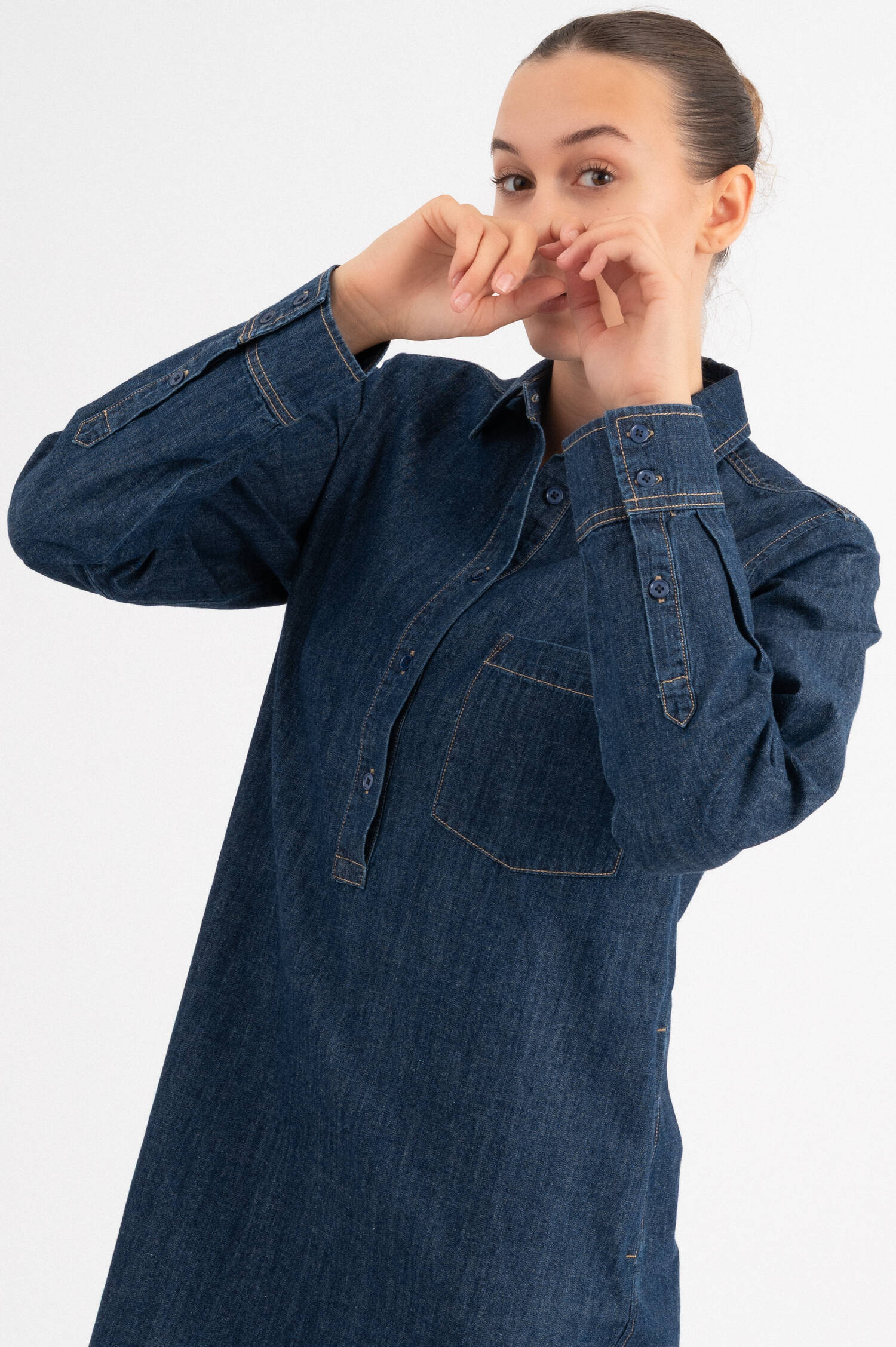 Denim-Kleid in Navy Denim-Kleid in Navy