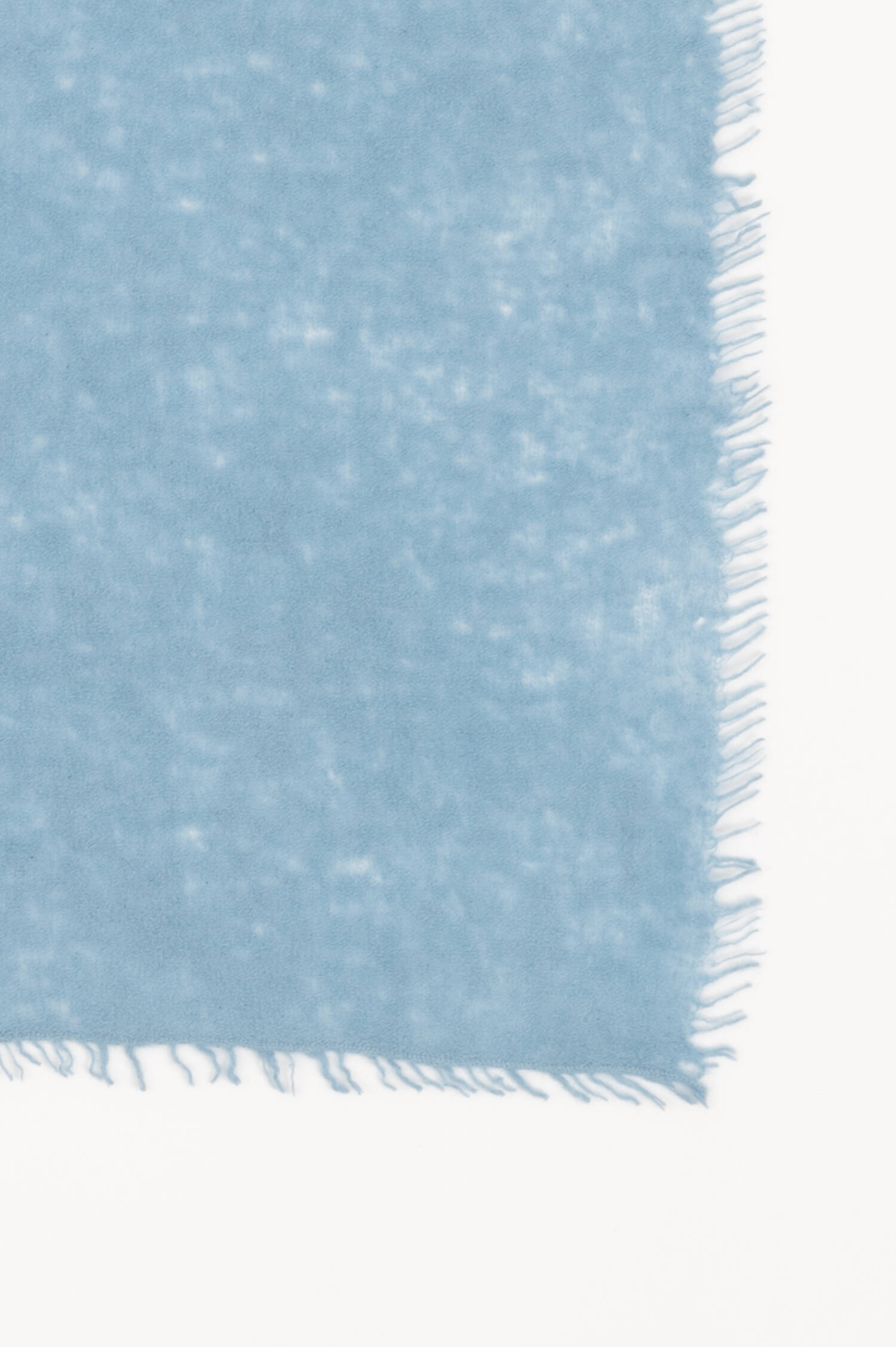 Doppelfädiger Cashmere Schal in Hellblau Doppelfädiger Cashmere Schal in Hellblau