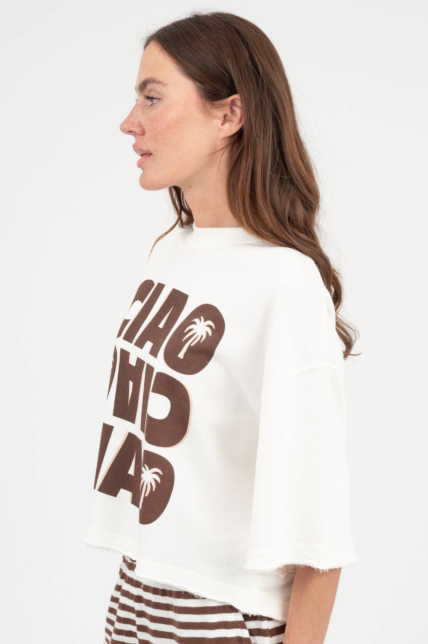 Oversize T-Shirt in Weiß