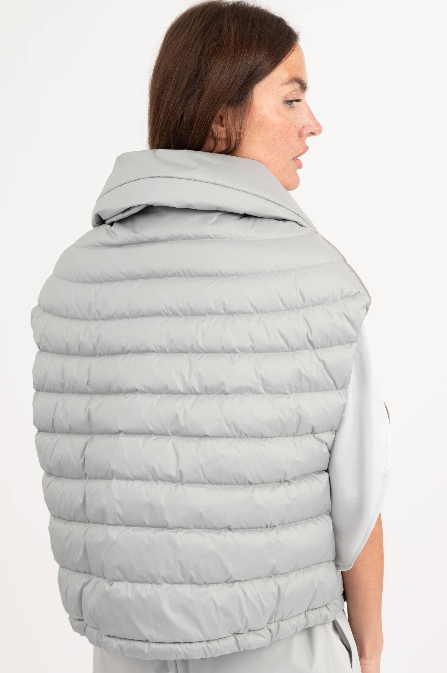 Daunengilet in Graublau Daunengilet in Graublau