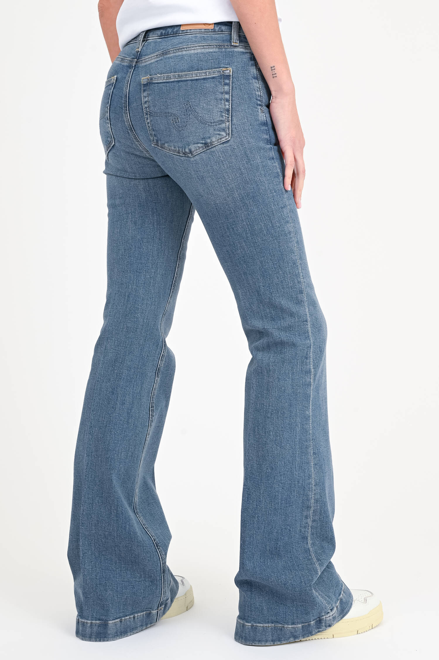 Wide Leg Jeans TROPEA in Mittelblau