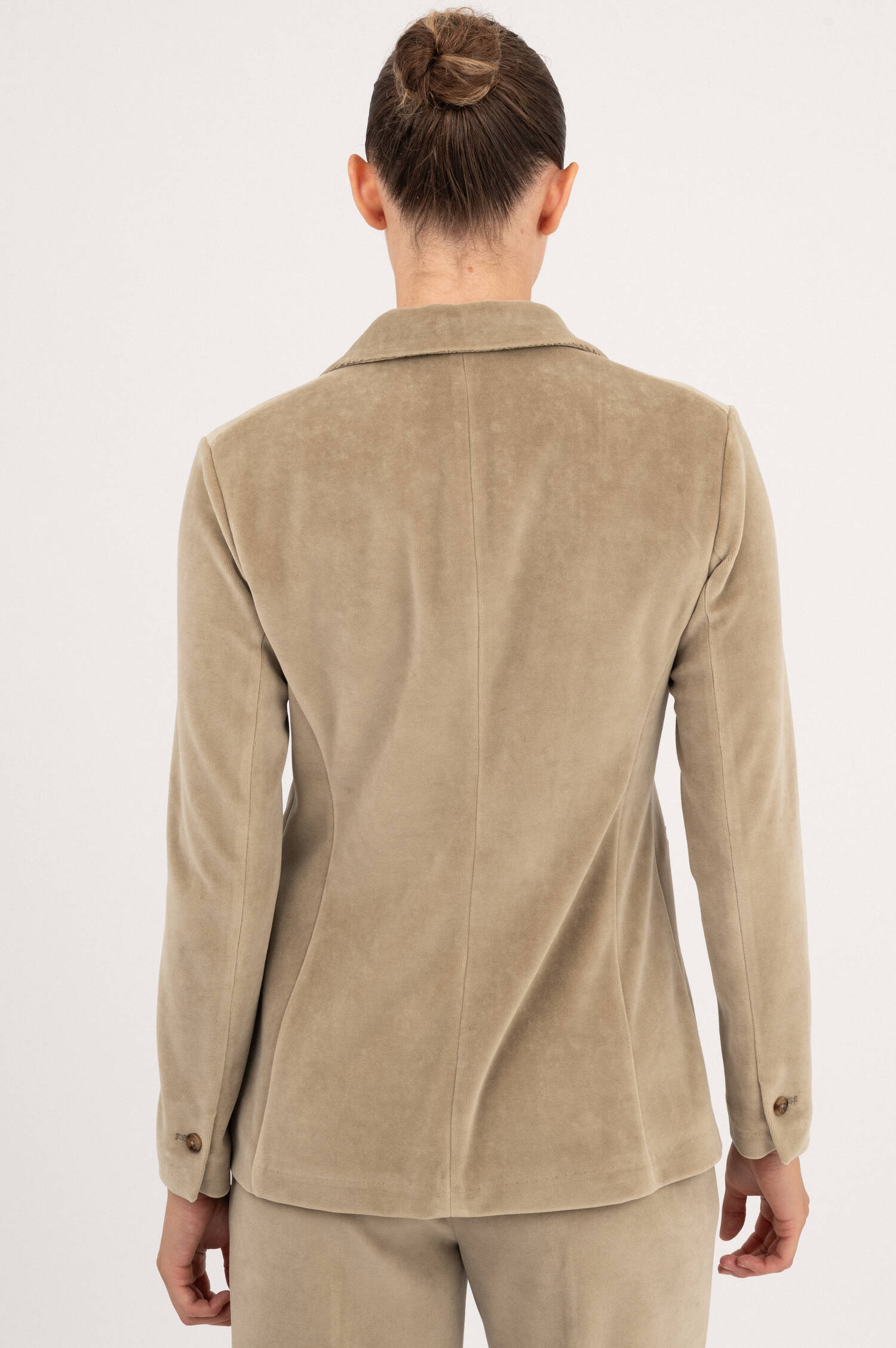 Samtblazer in Beige Samtblazer in Beige