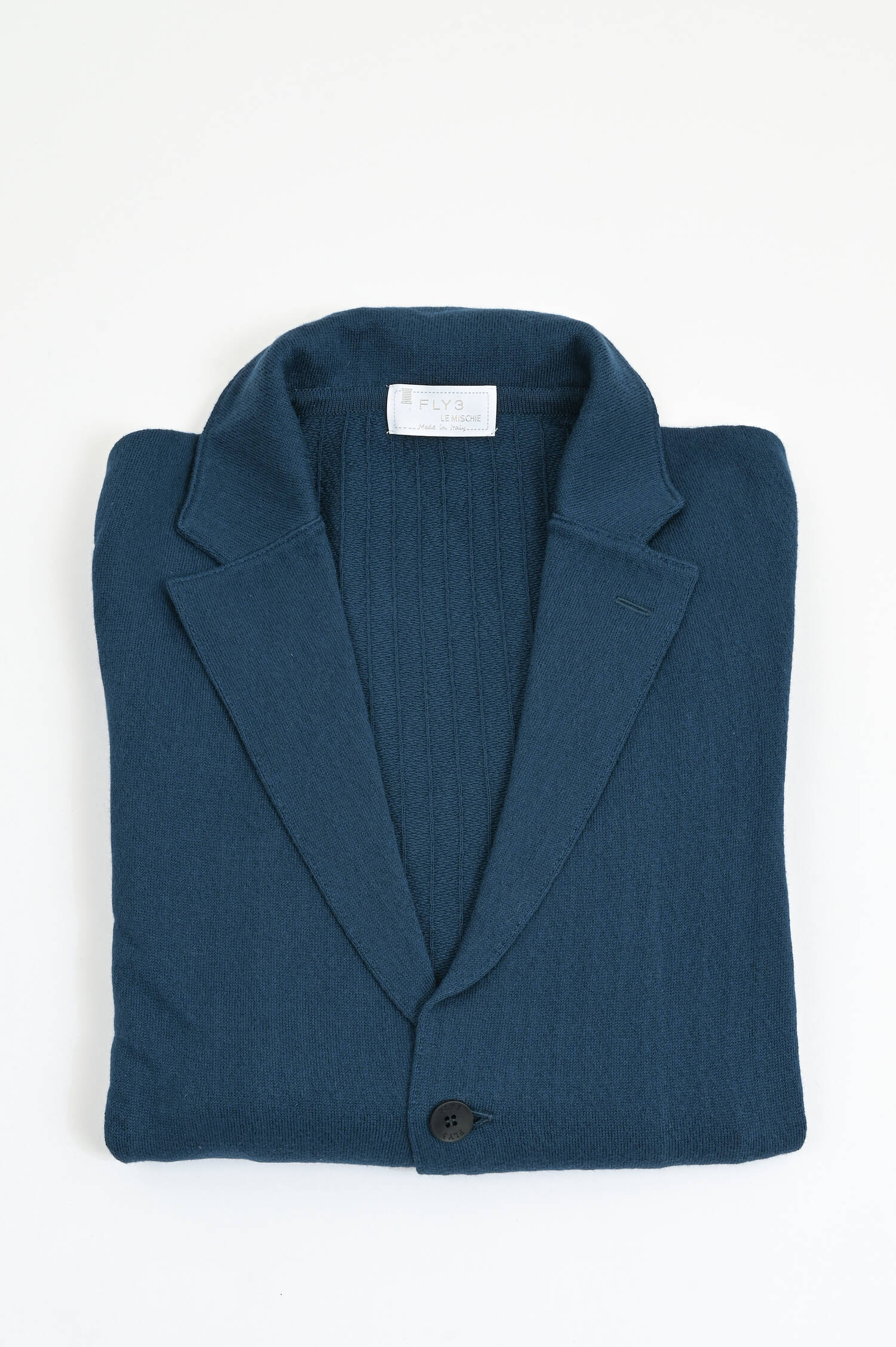 Strick-Sakko aus Cash-Mix in Marineblau