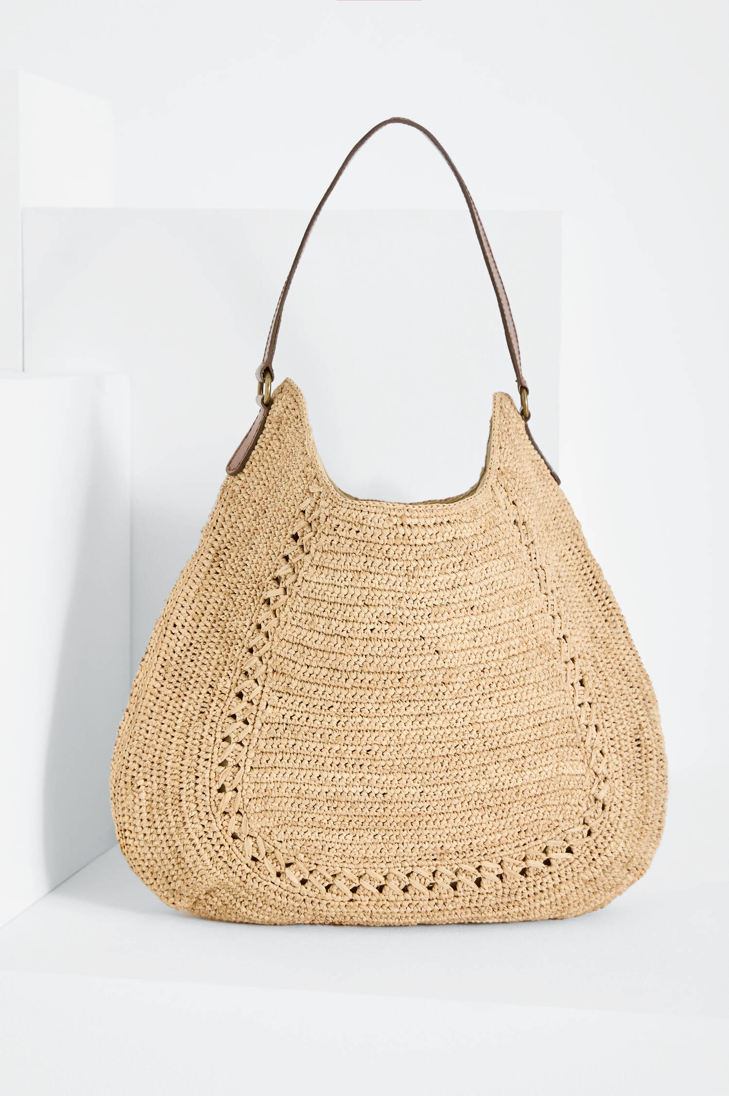 Hobo-Bag MEVA in Natur