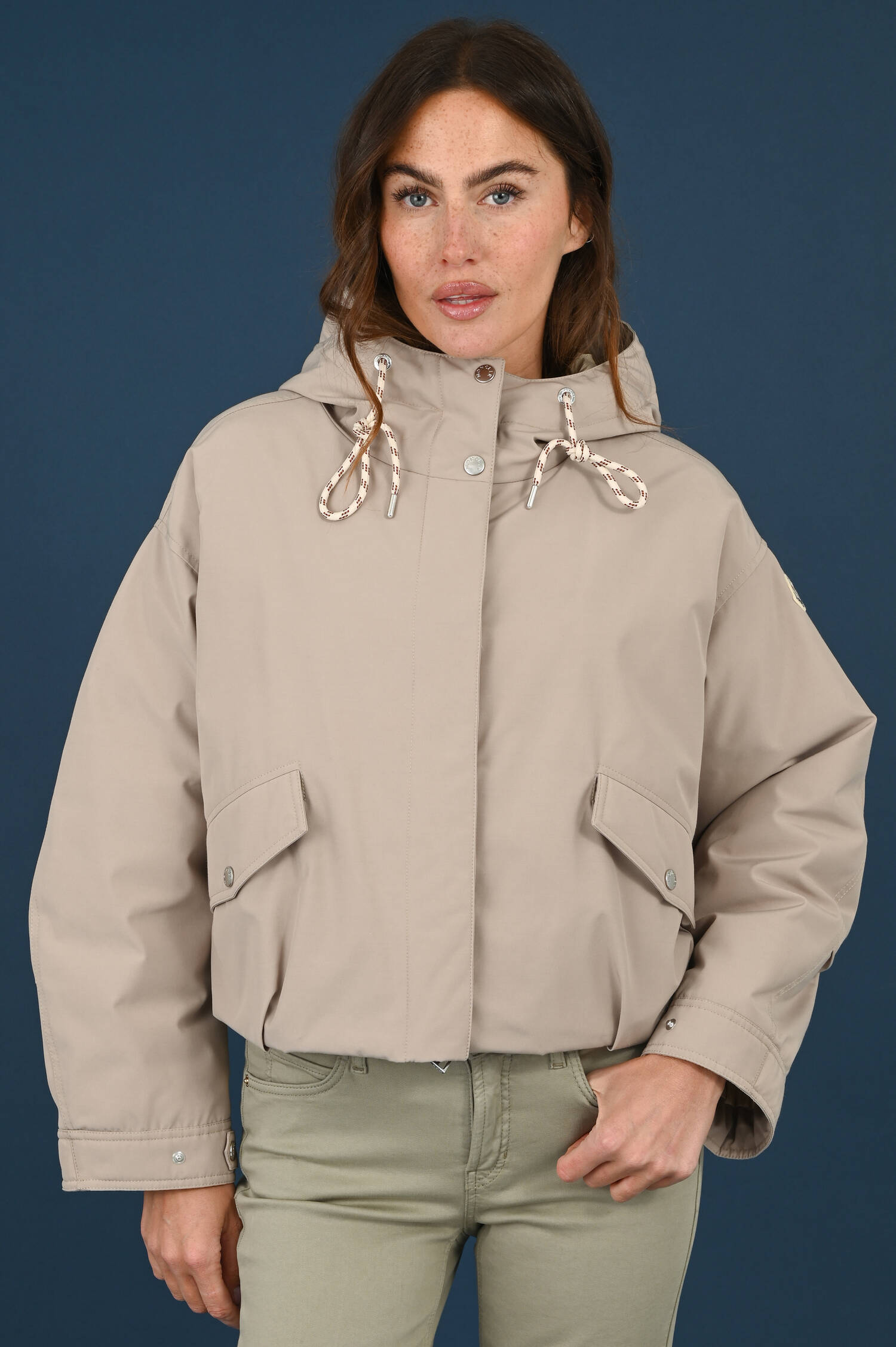 Daunenpufferjacke EUCALYPTUS in Beige