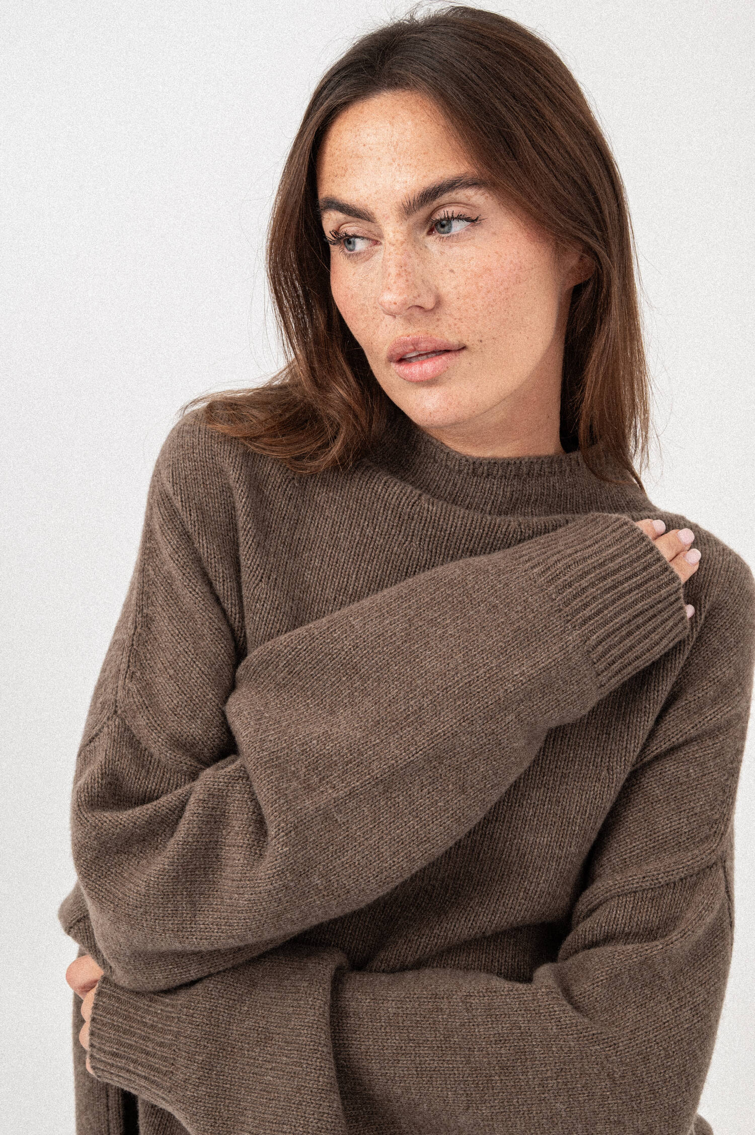 Woll-Pullover DAGMAR in Braun Woll-Pullover DAGMAR in Braun