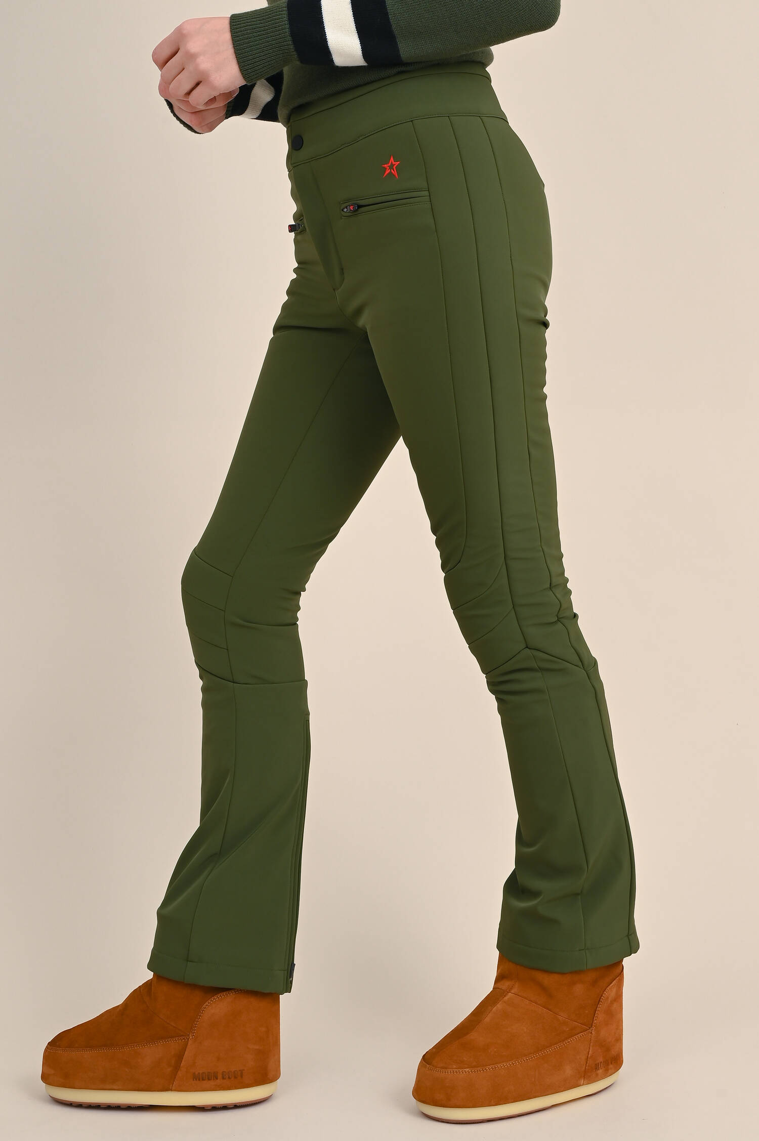 Flared Skihose AURORA in Dunkelgrün Flared Skihose AURORA in Dunkelgrün