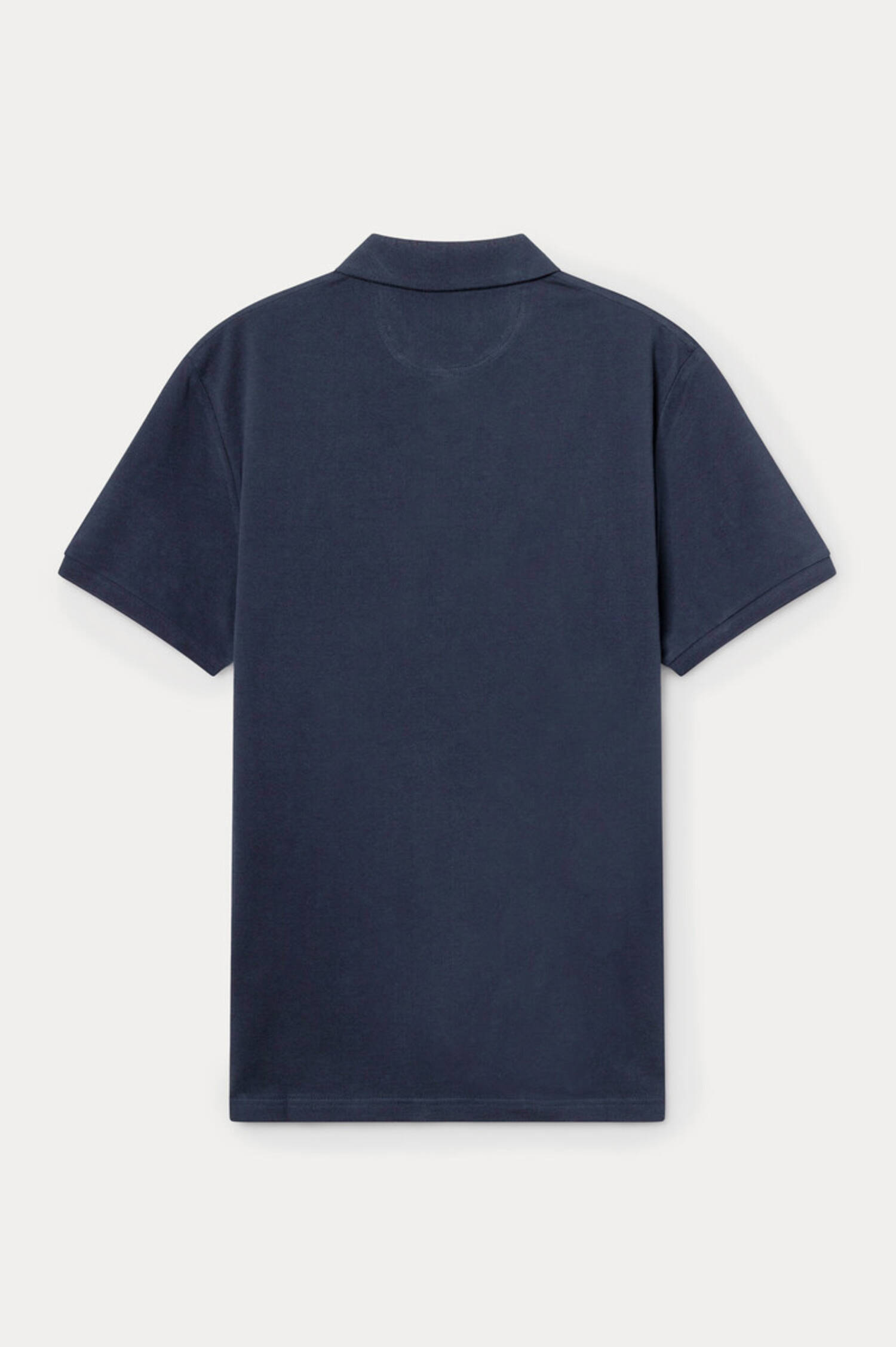 Poloshirt mit gesticktem Logo in Navy