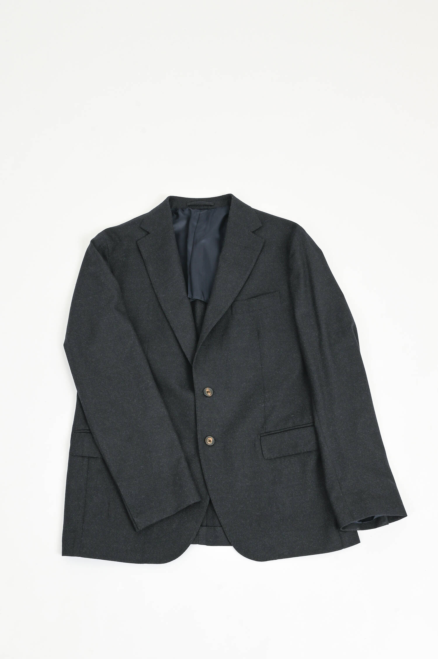 Anzug aus Wolle in Dunkelgrau