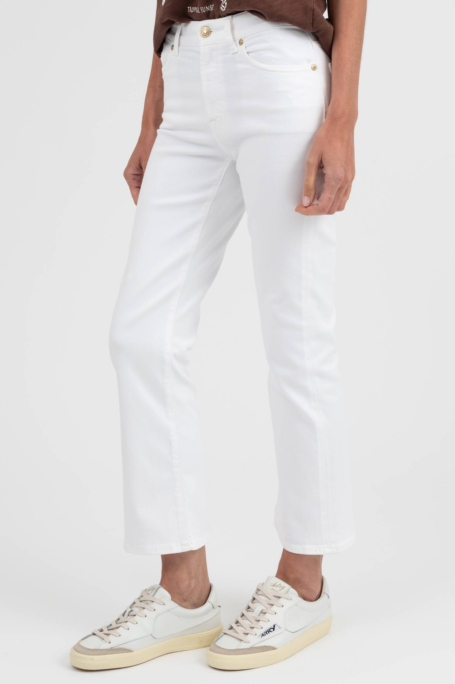 Jeans CROPPED BOOTCUT in Weiß Jeans CROPPED BOOTCUT in Weiß