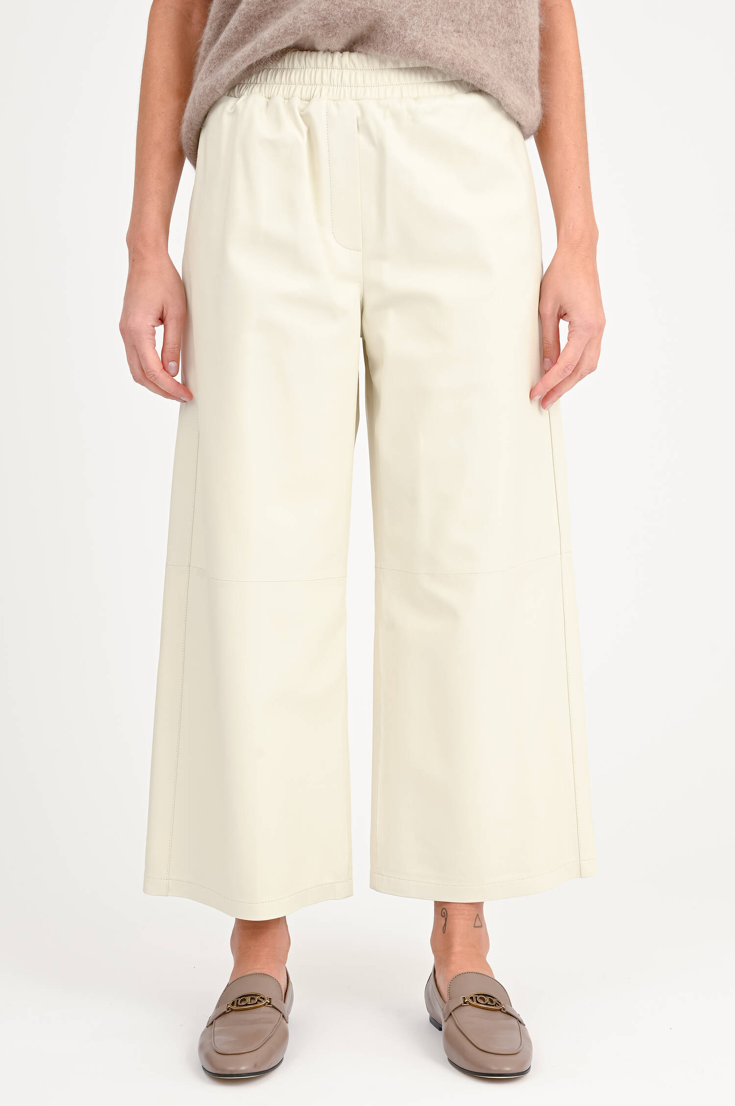 Wide-Leg Culotte ELIZABETH in Ecru