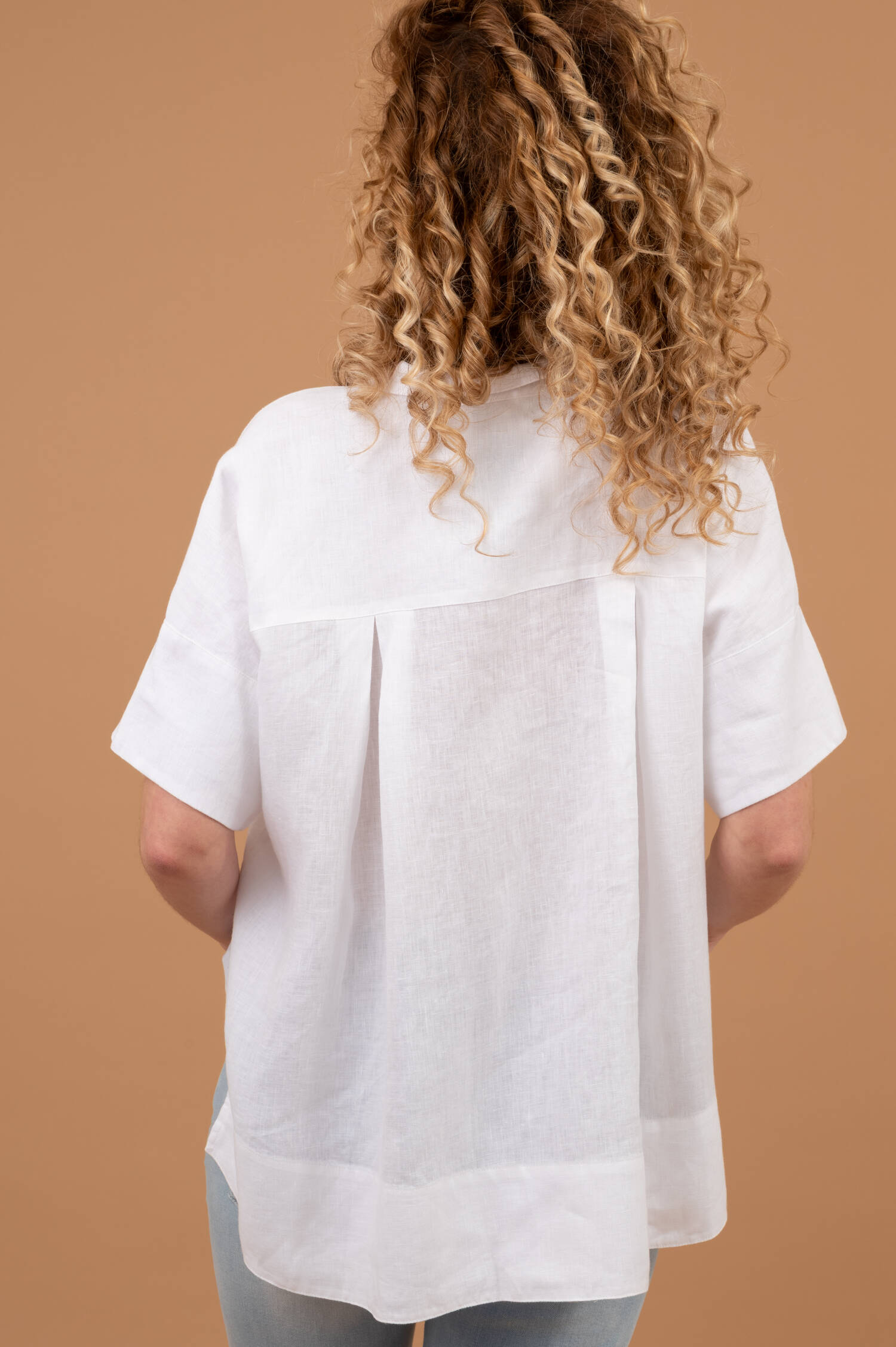 Leinenbluse in Weiß Leinenbluse in Weiß
