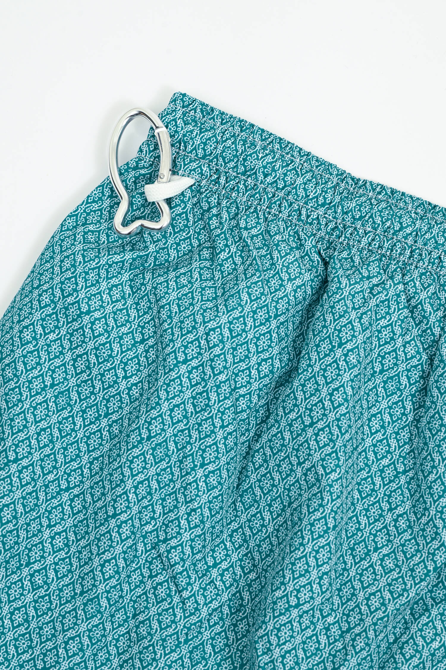 Badehose MADEIRA mit Mosaikmuster in Dunkelgrün