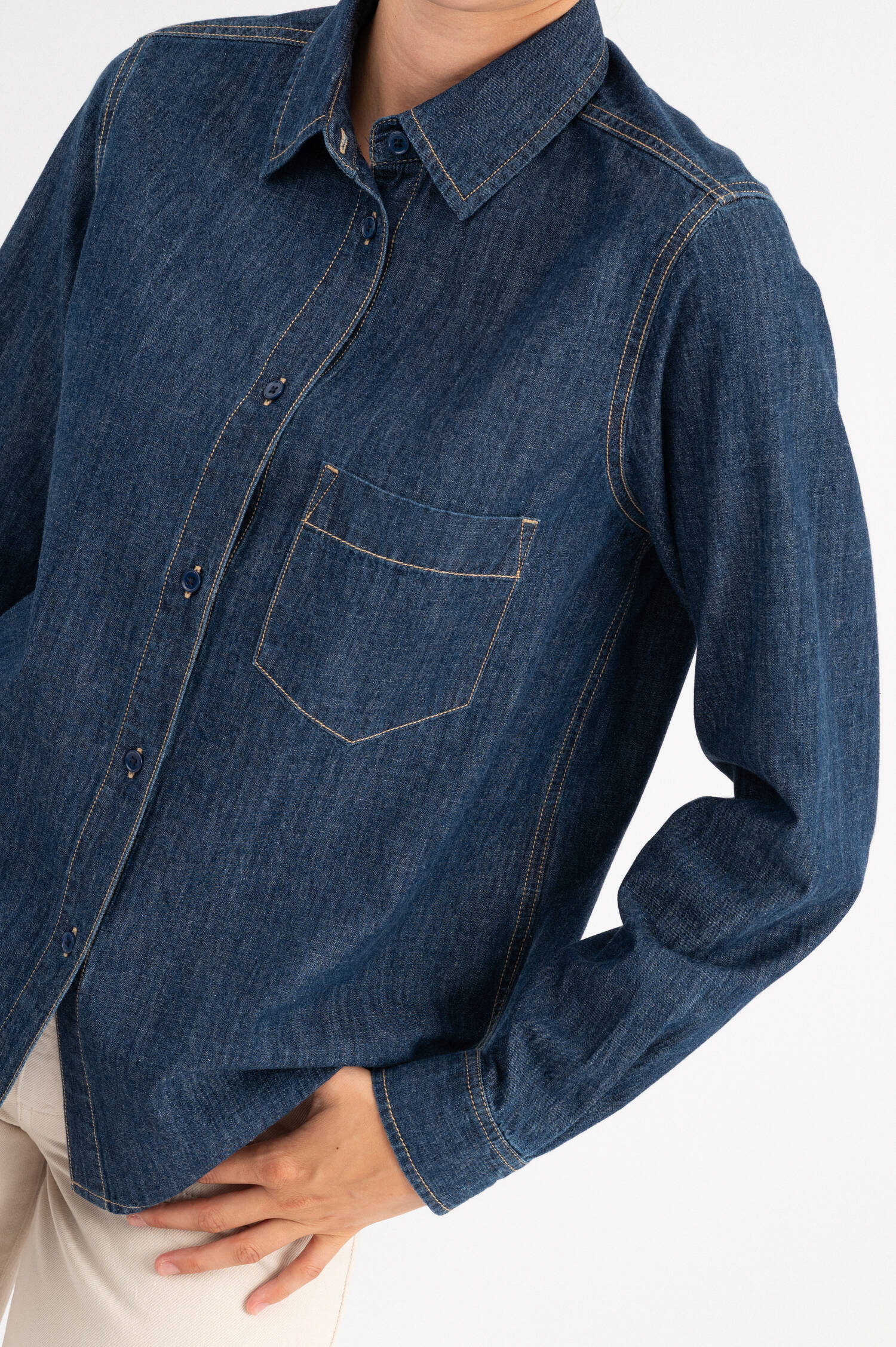 Denim-Shirt in Navy Denim-Shirt in Navy