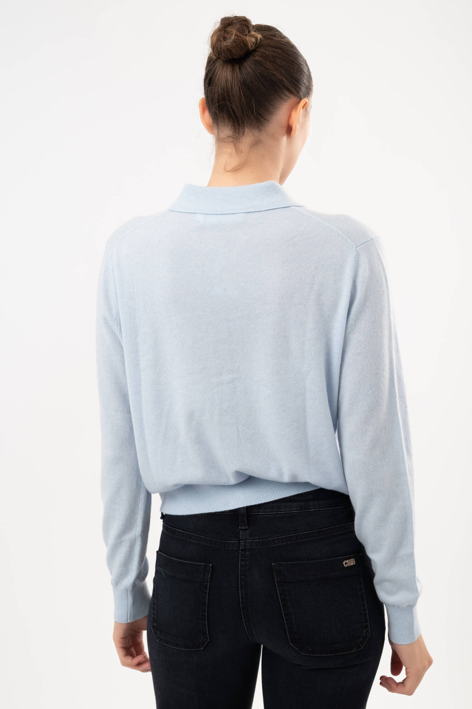 Cashmere-Strickjacke WREXHAM in Hellblau Cashmere-Strickjacke WREXHAM in Hellblau