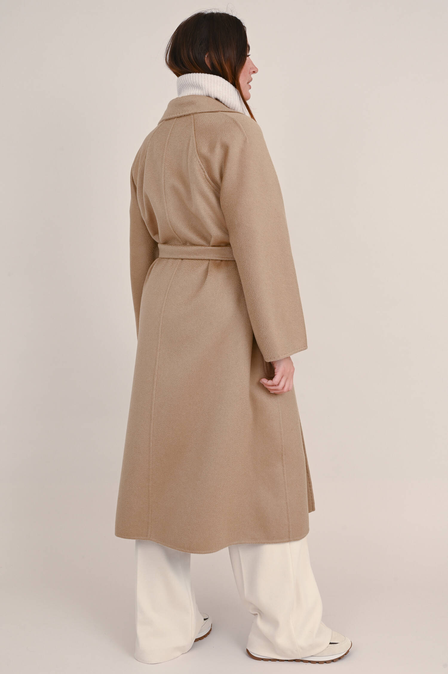 Cashmere Mantel LUDMILLA in Sepiabraun