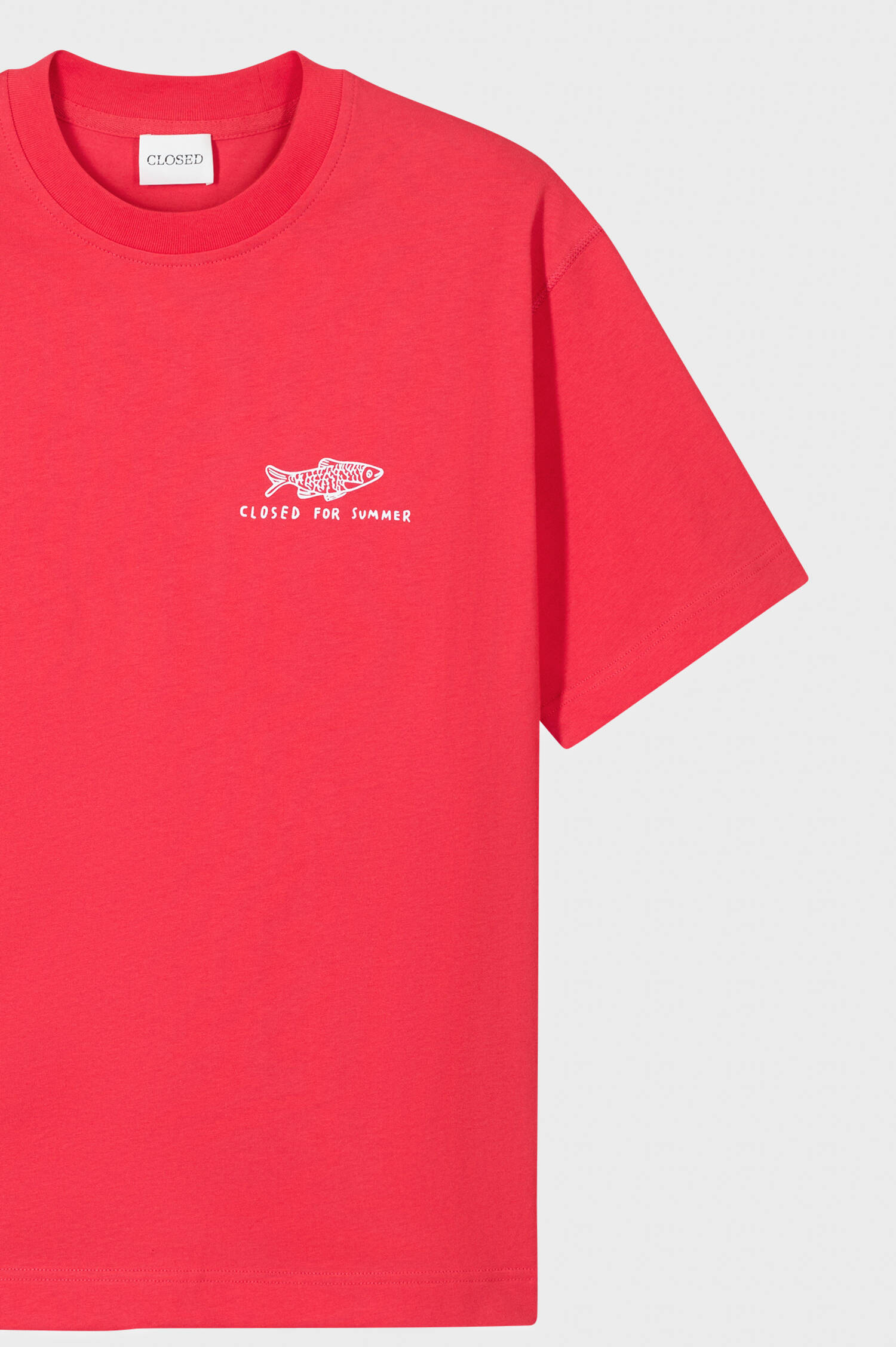 Lockeres T-Shirt in Rot