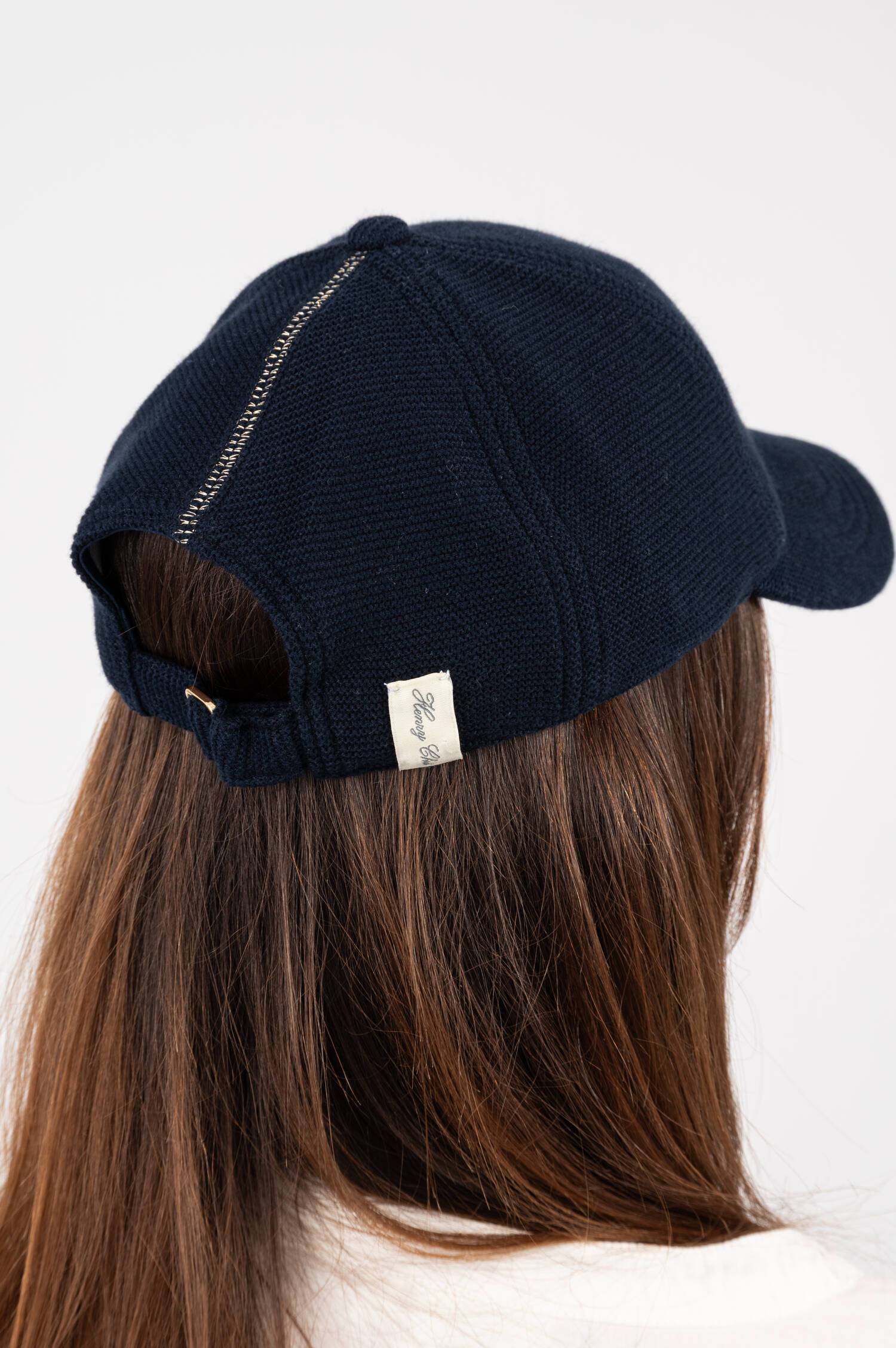 Strick Basecap in Navy