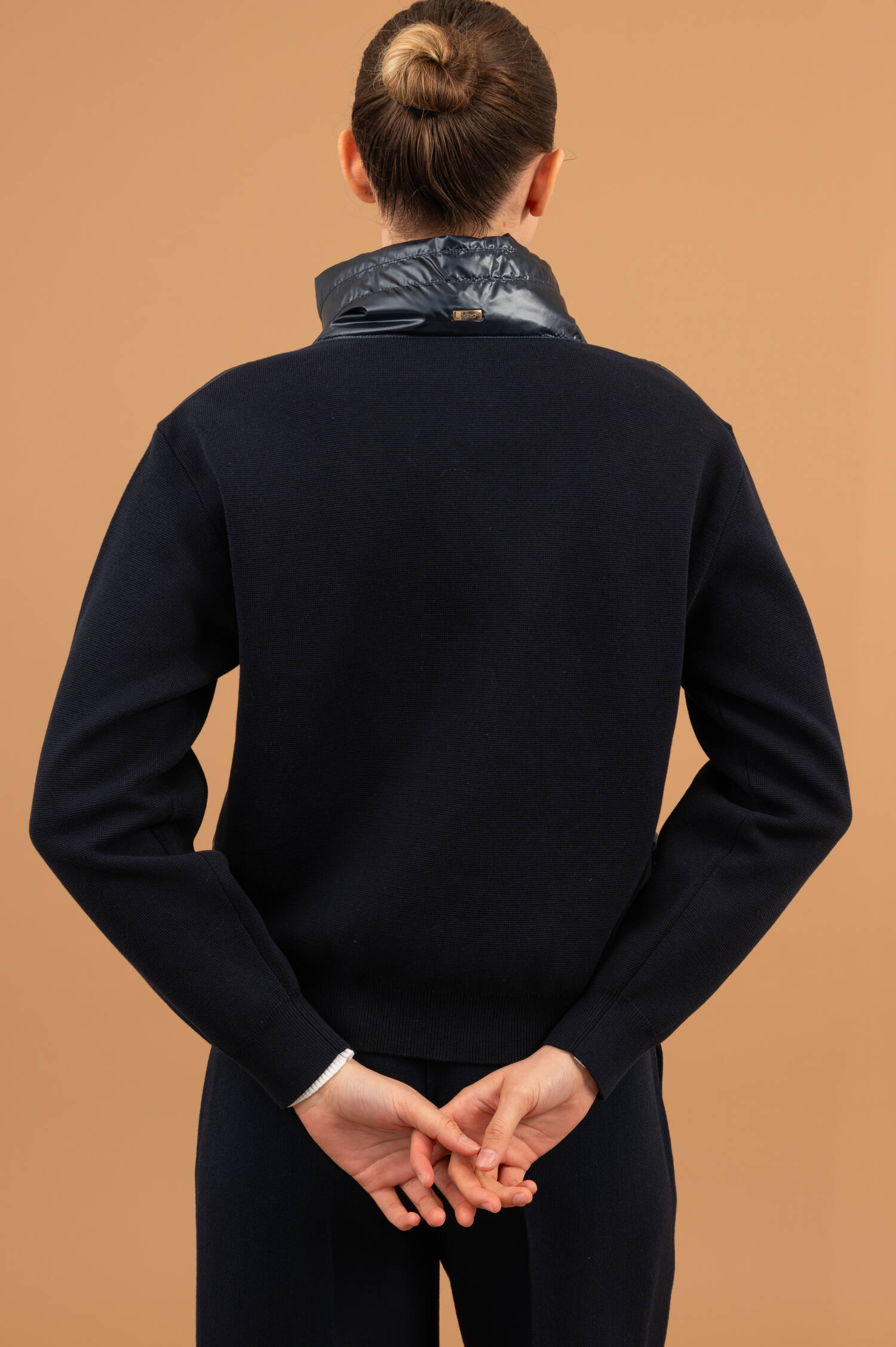 Hybrid Jacke in Navy Blau Hybrid Jacke in Navy Blau