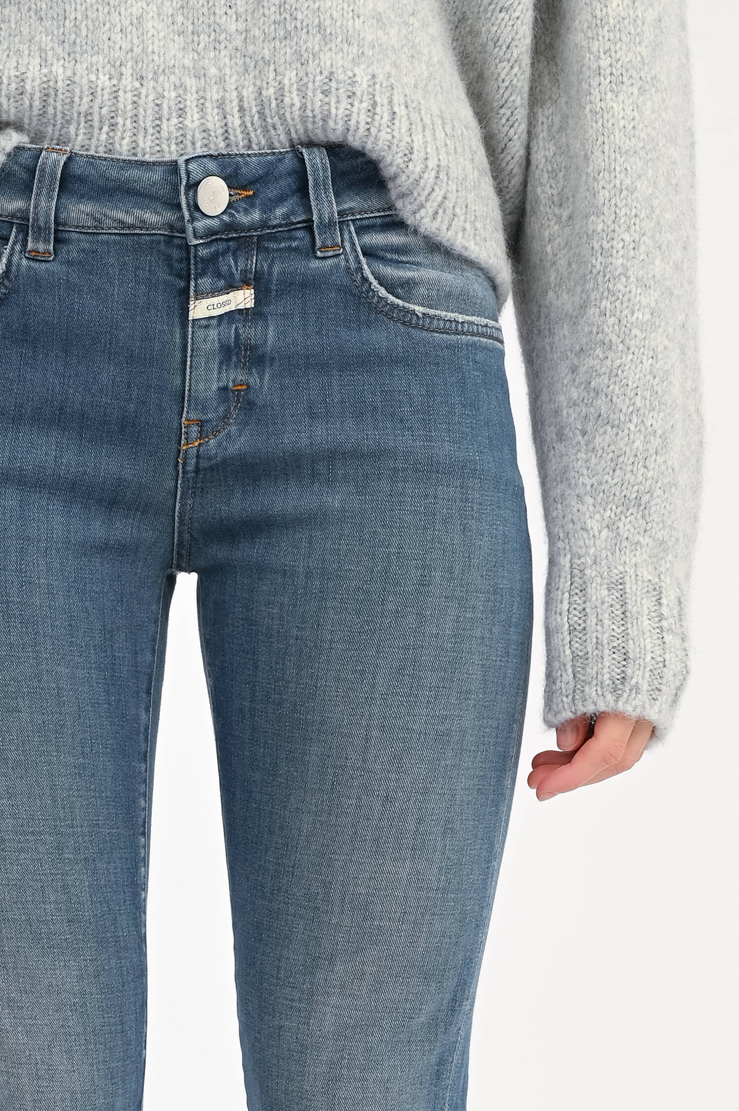  Slim Fit Jeans Baker in Mittelblau