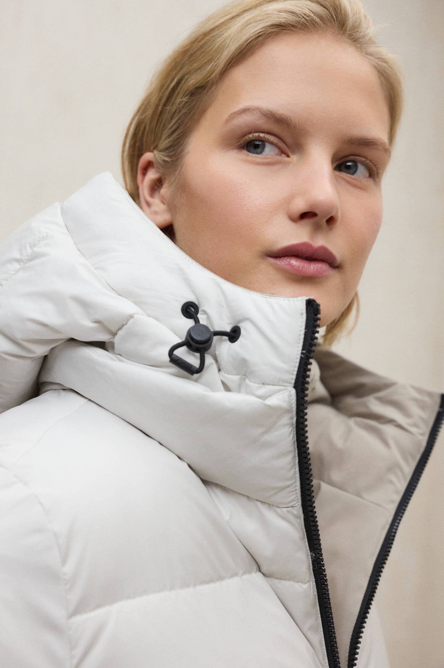 Wendemantel BARU in Weiß/Beige