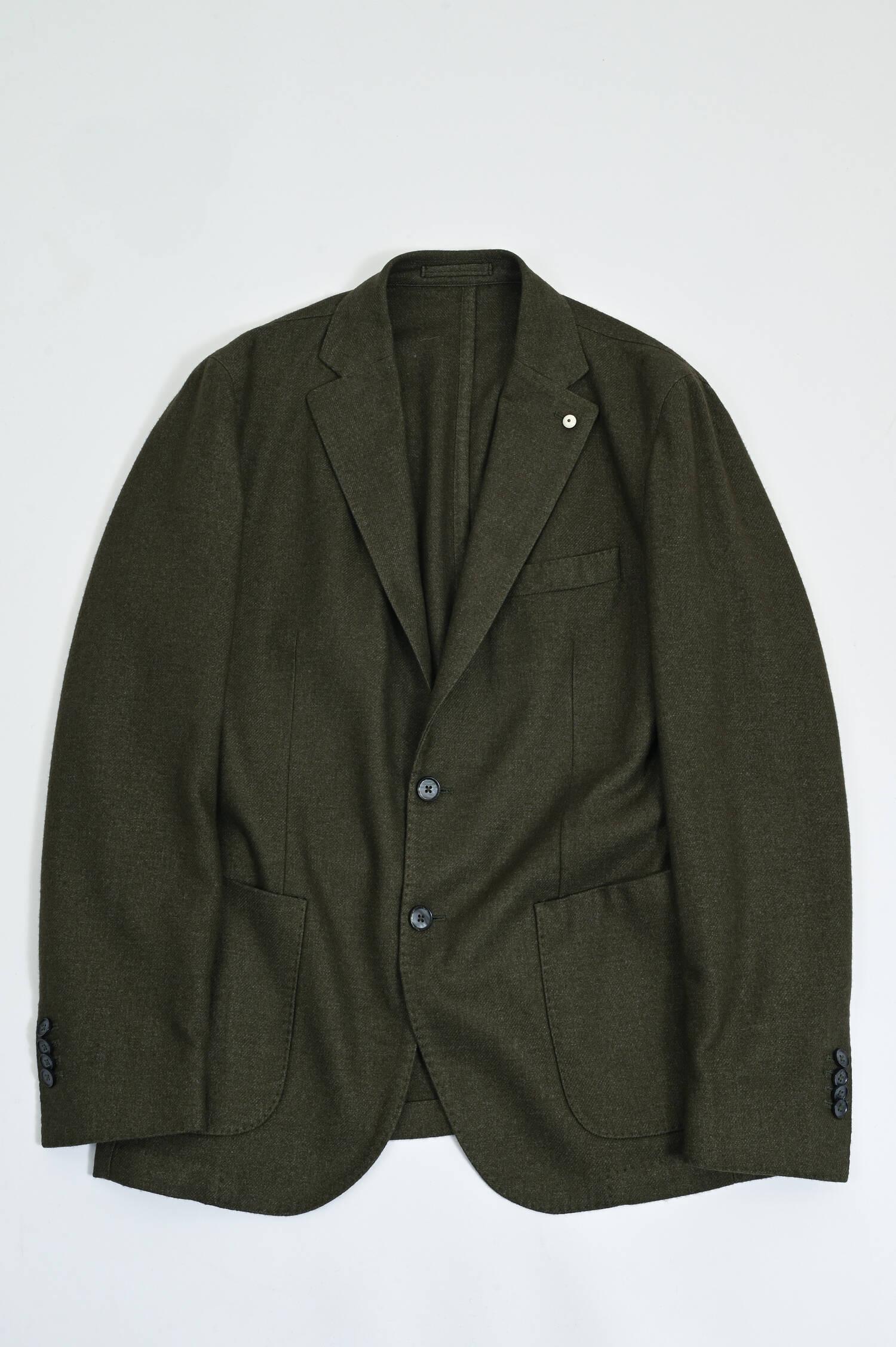 Sakko aus Woll-Mix in Oliv