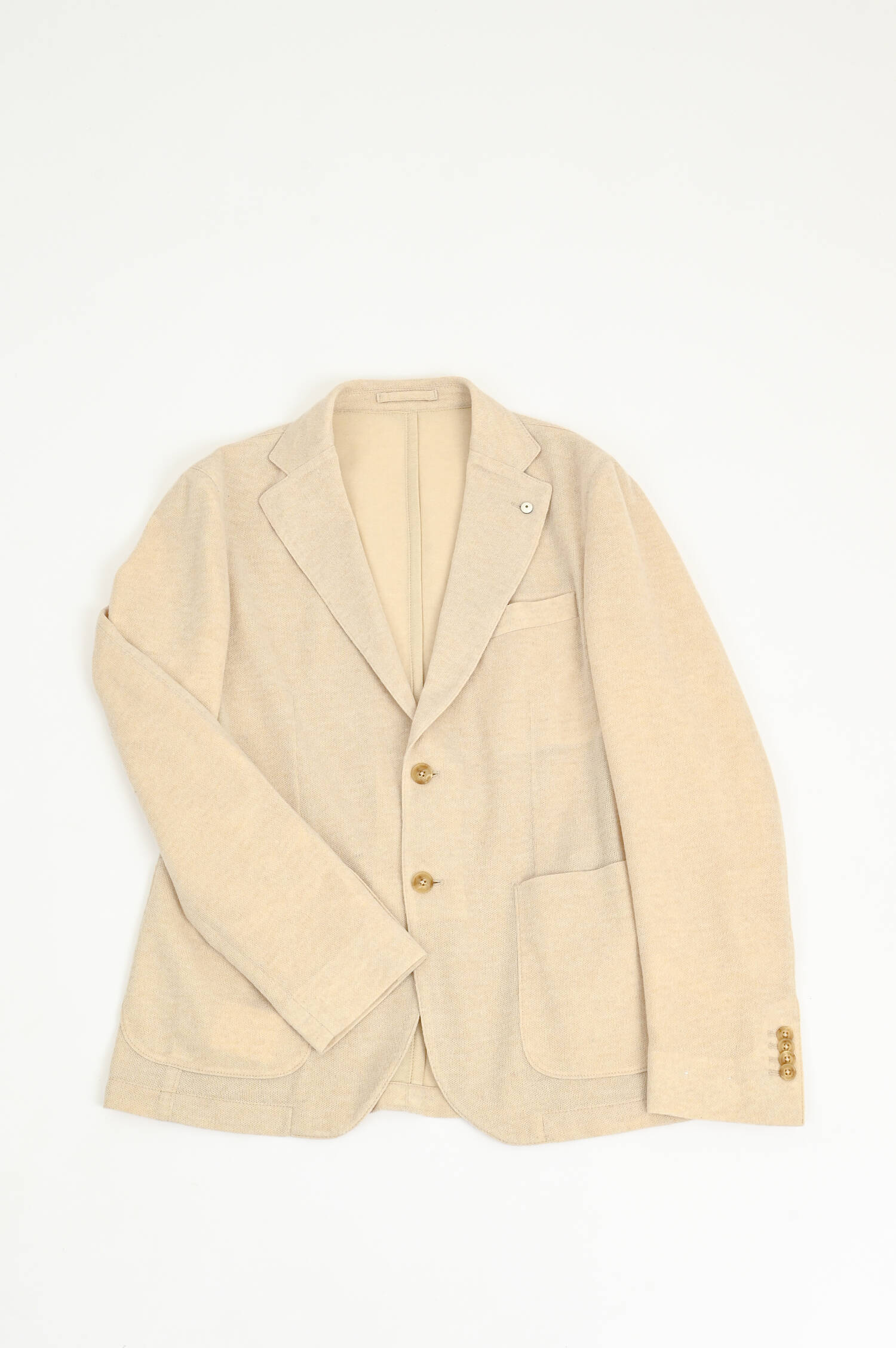 Sakko aus Woll-Cashmere-Mix in Creme