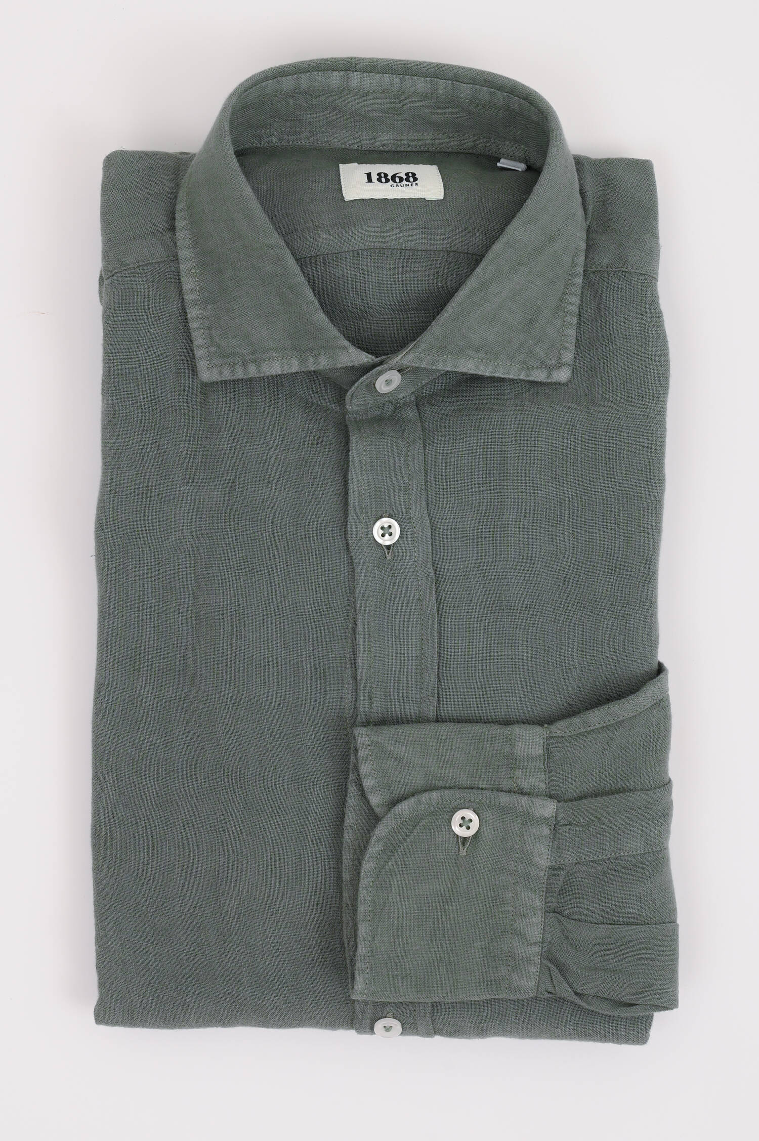 Leinenhemd in Khaki