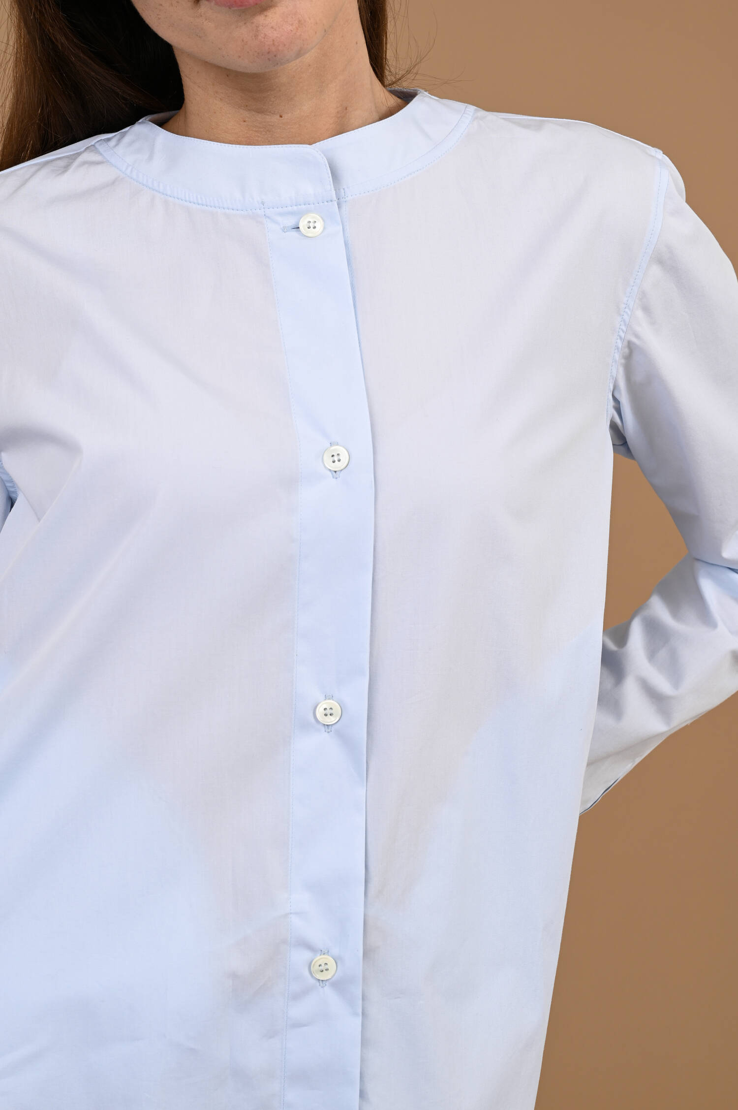 Ausgestellte Bluse "Zoe" in Hellblau