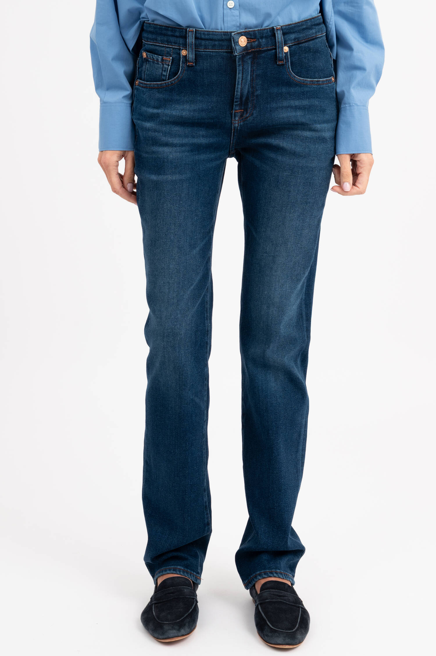 Slim Fit Jeans in Dunkelblau Slim Fit Jeans in Dunkelblau