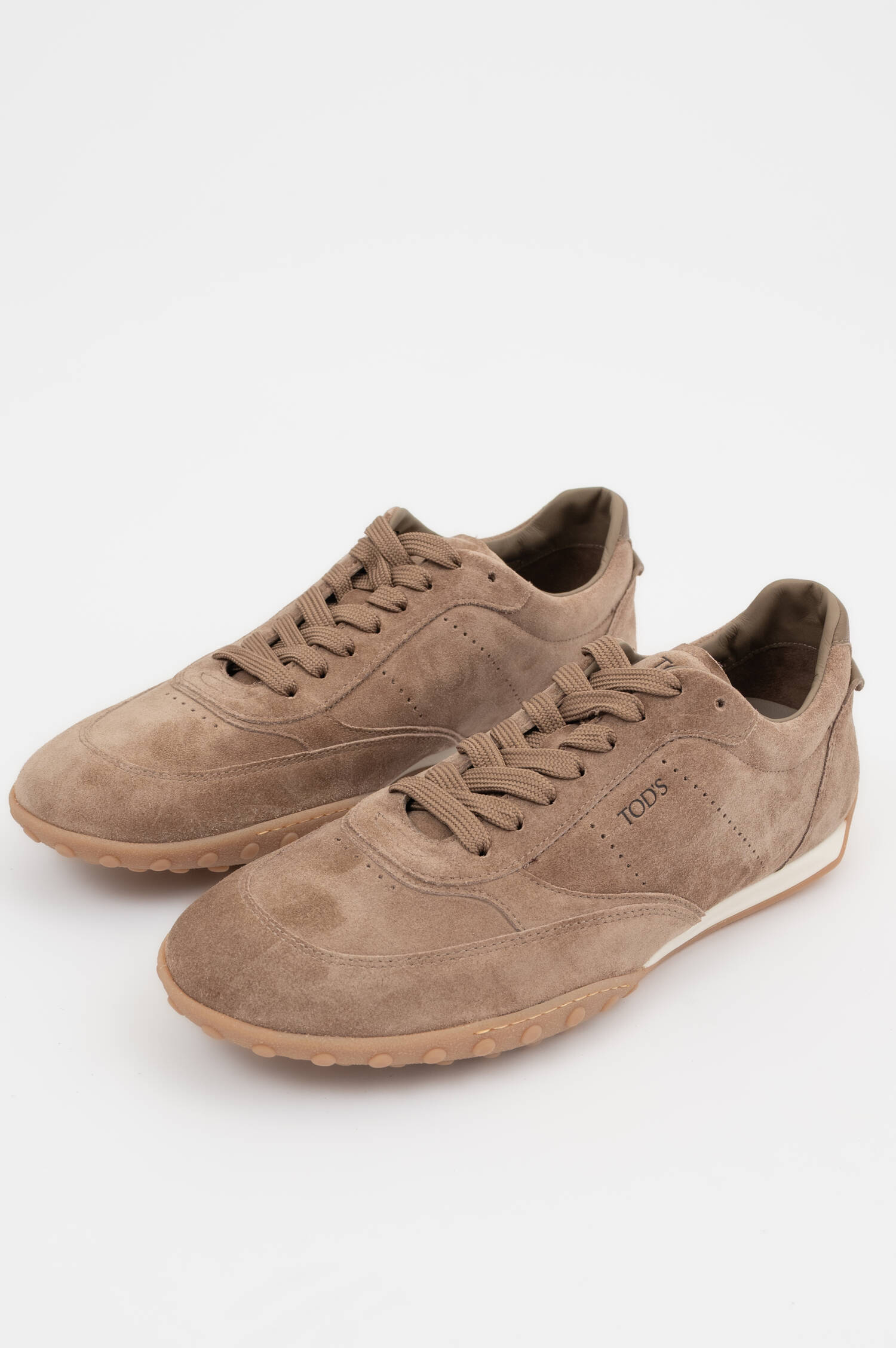 Suede Sneaker in Braun