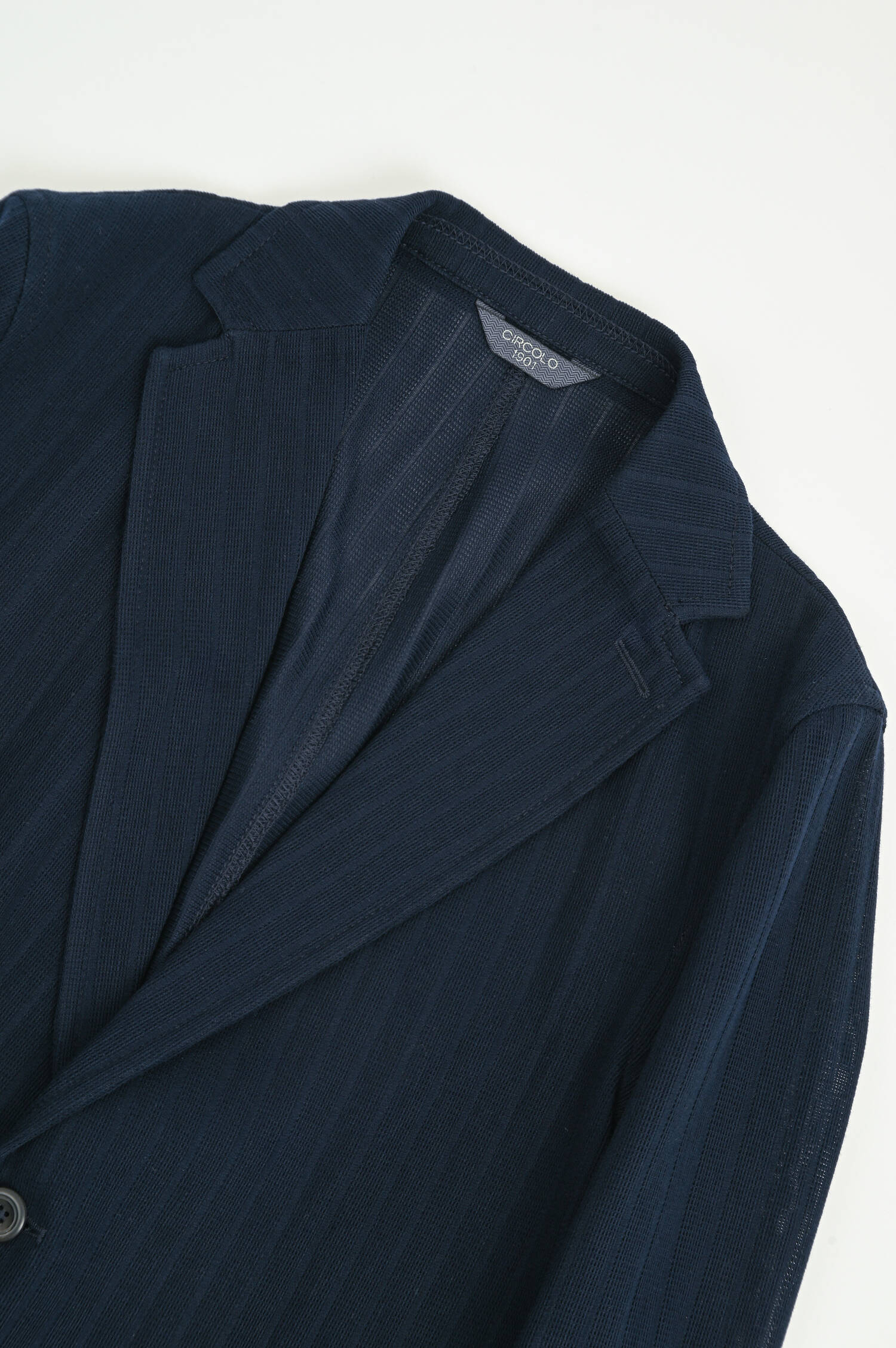 Semitransparentes Sakko in Navy gestreift