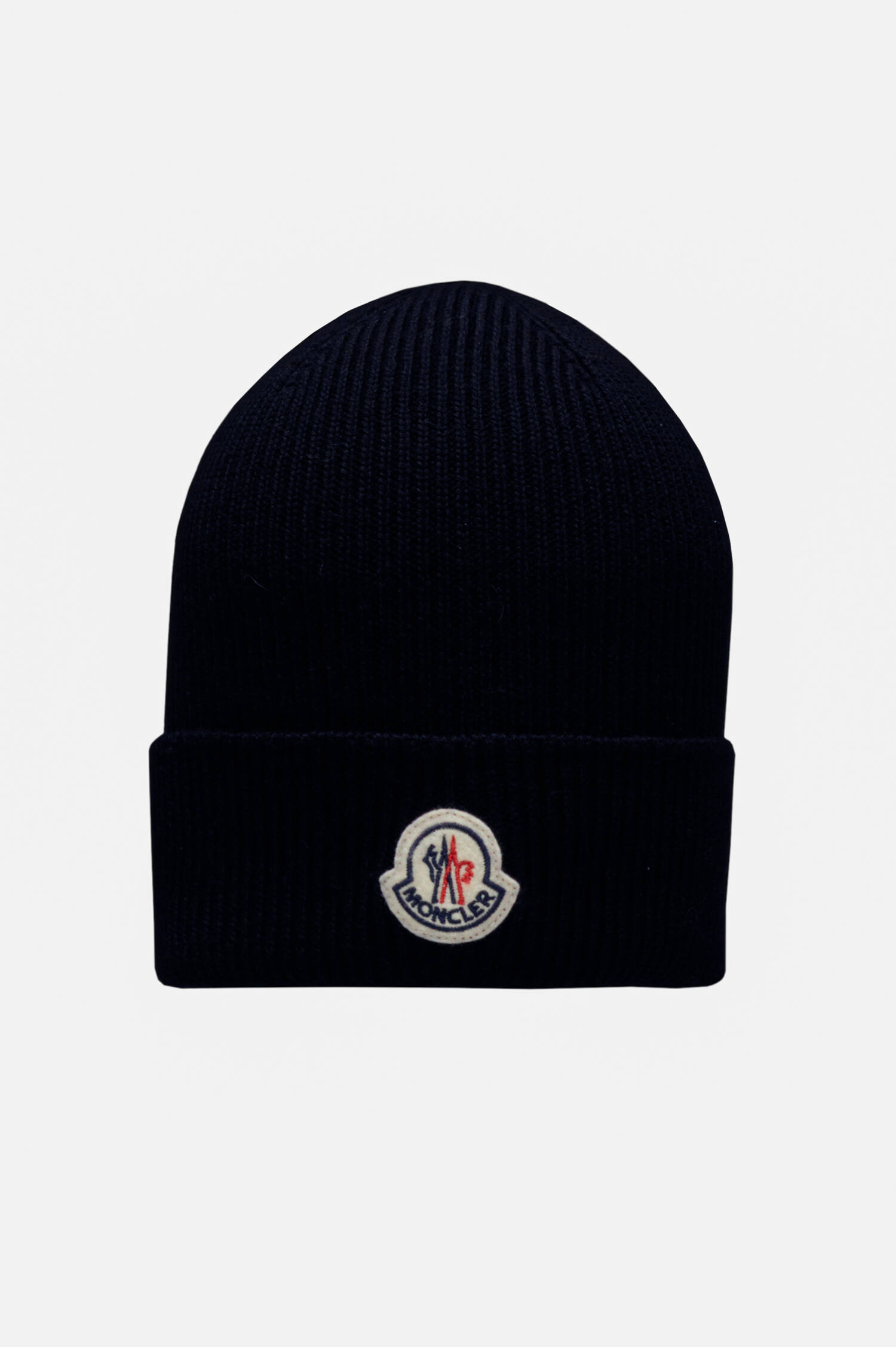 Mütze aus Schurwolle in Navy