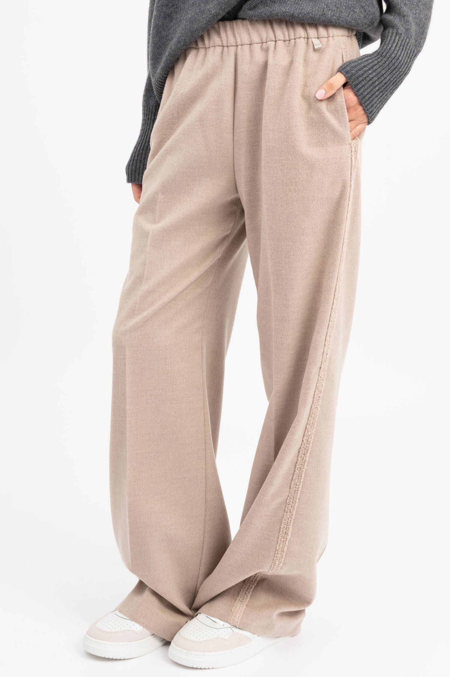 Woll-Mix Hose in Beige Woll-Mix Hose in Beige