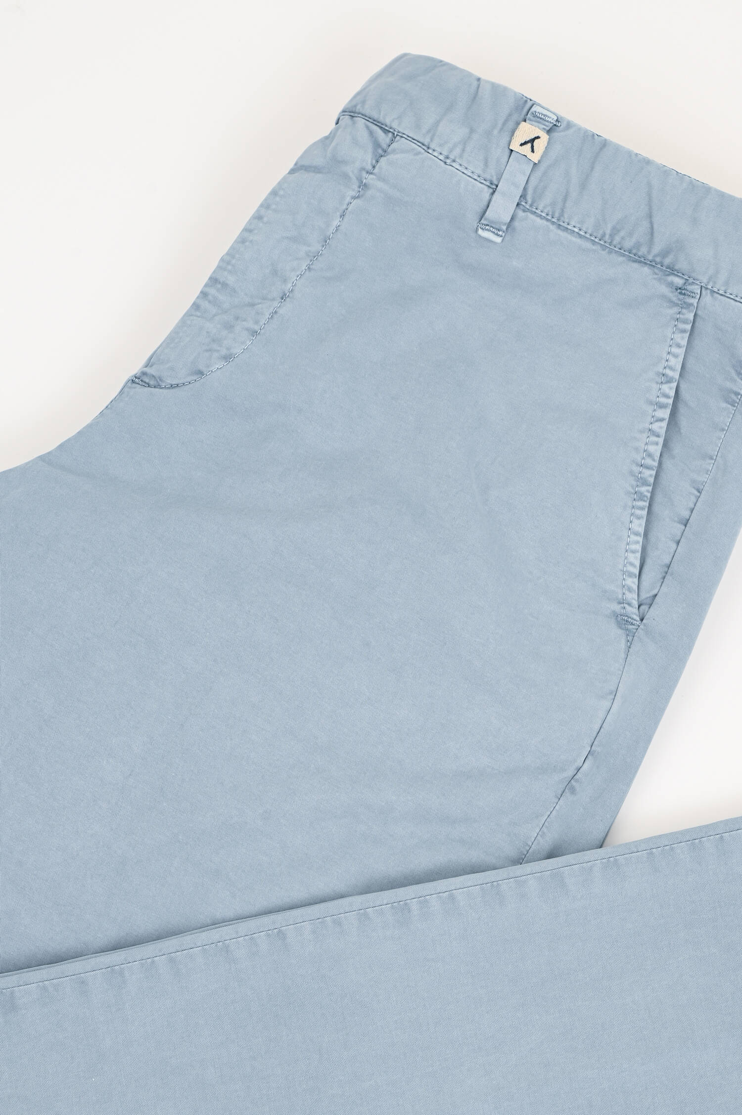 Hose aus Baumwolle in Graublau