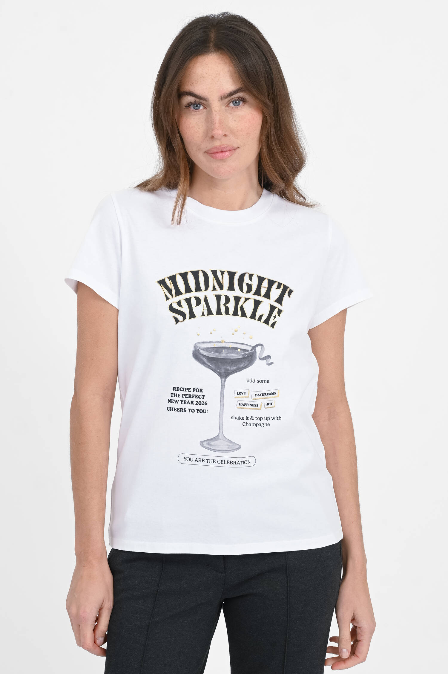 T-Shirt MIDNIGHT SPARKLE in White