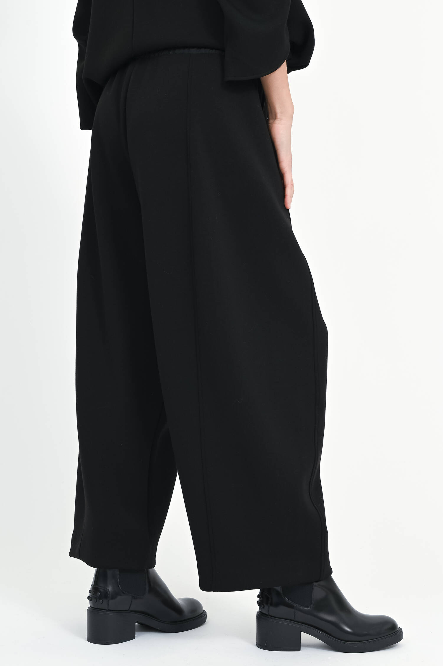 Ballonhose mit elastischem Bund in Schwarz