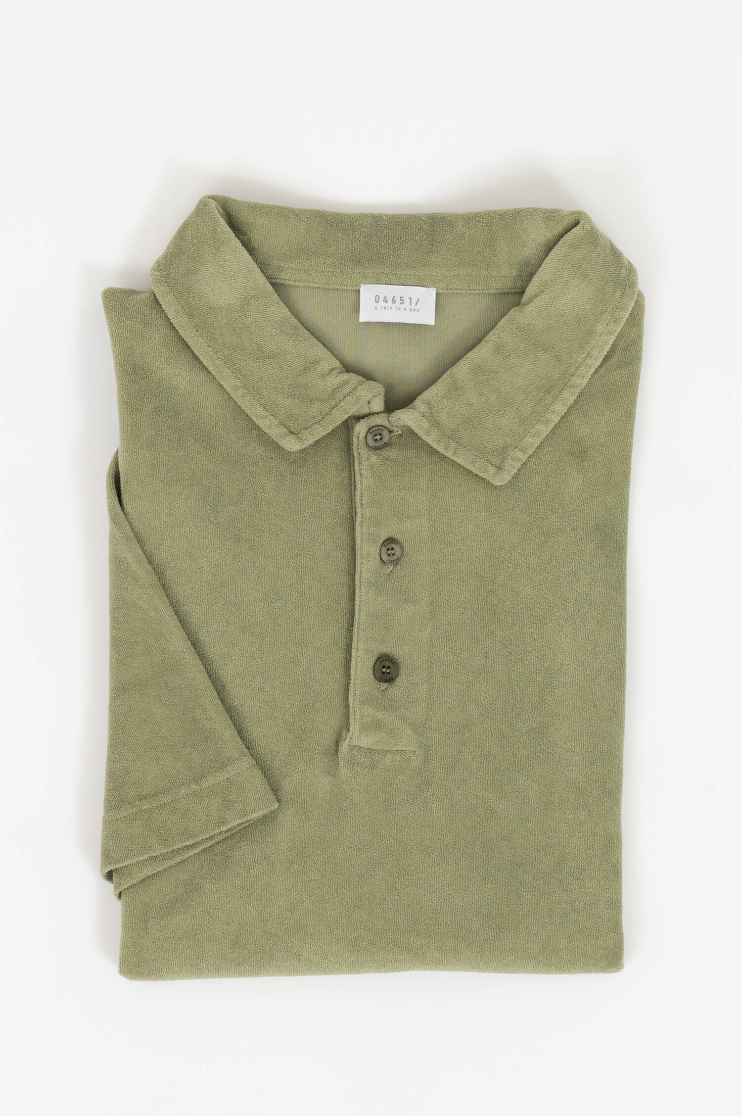 Frottee Poloshirt TERRY in Grün