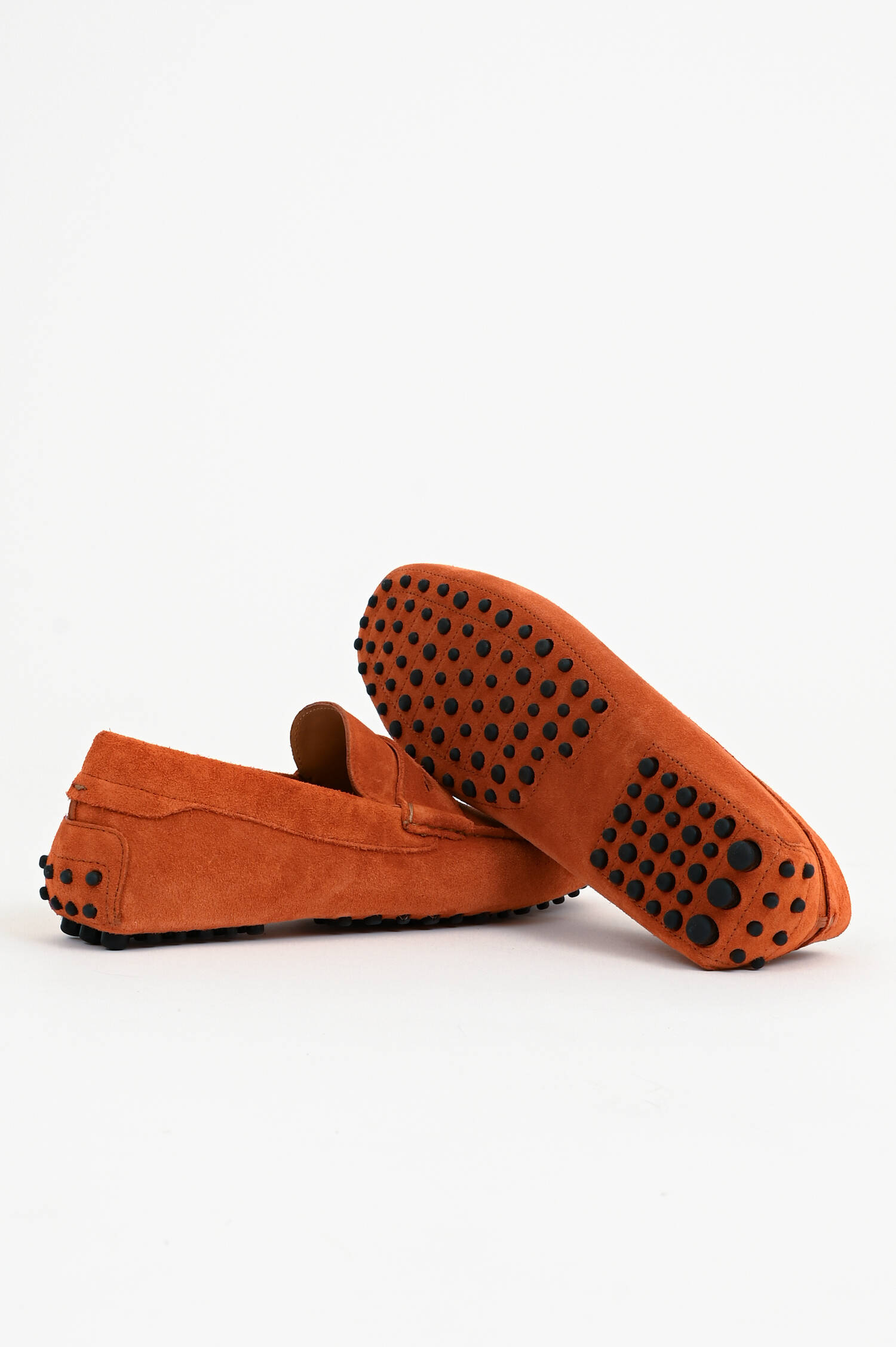 Mokassins aus Veloursleder in Burnt Orange Mokassins aus Veloursleder in Burnt Orange