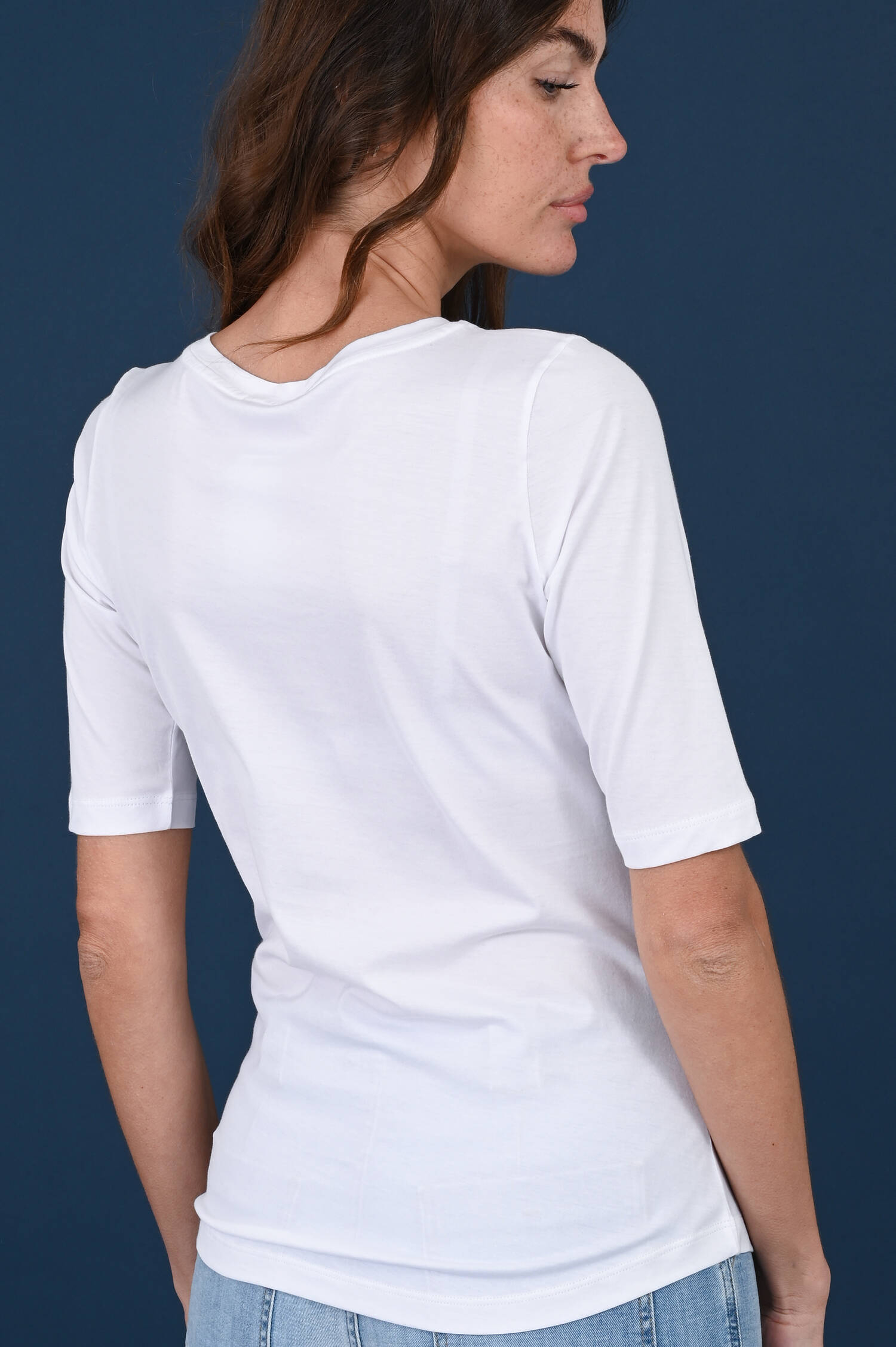 Baumwoll-Shirt FANNY in Bianco