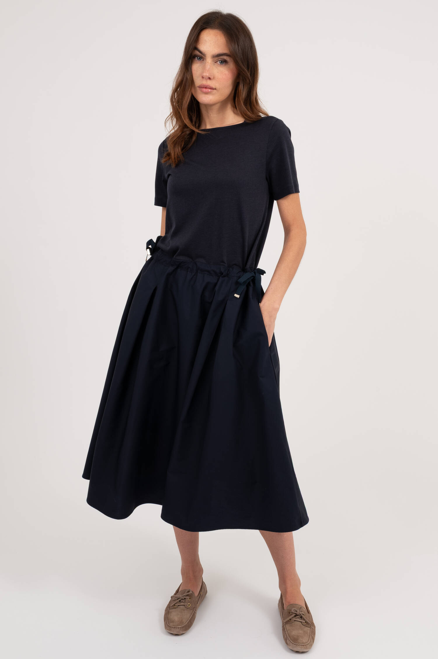 Midi Kleid in Navy Midi Kleid in Navy