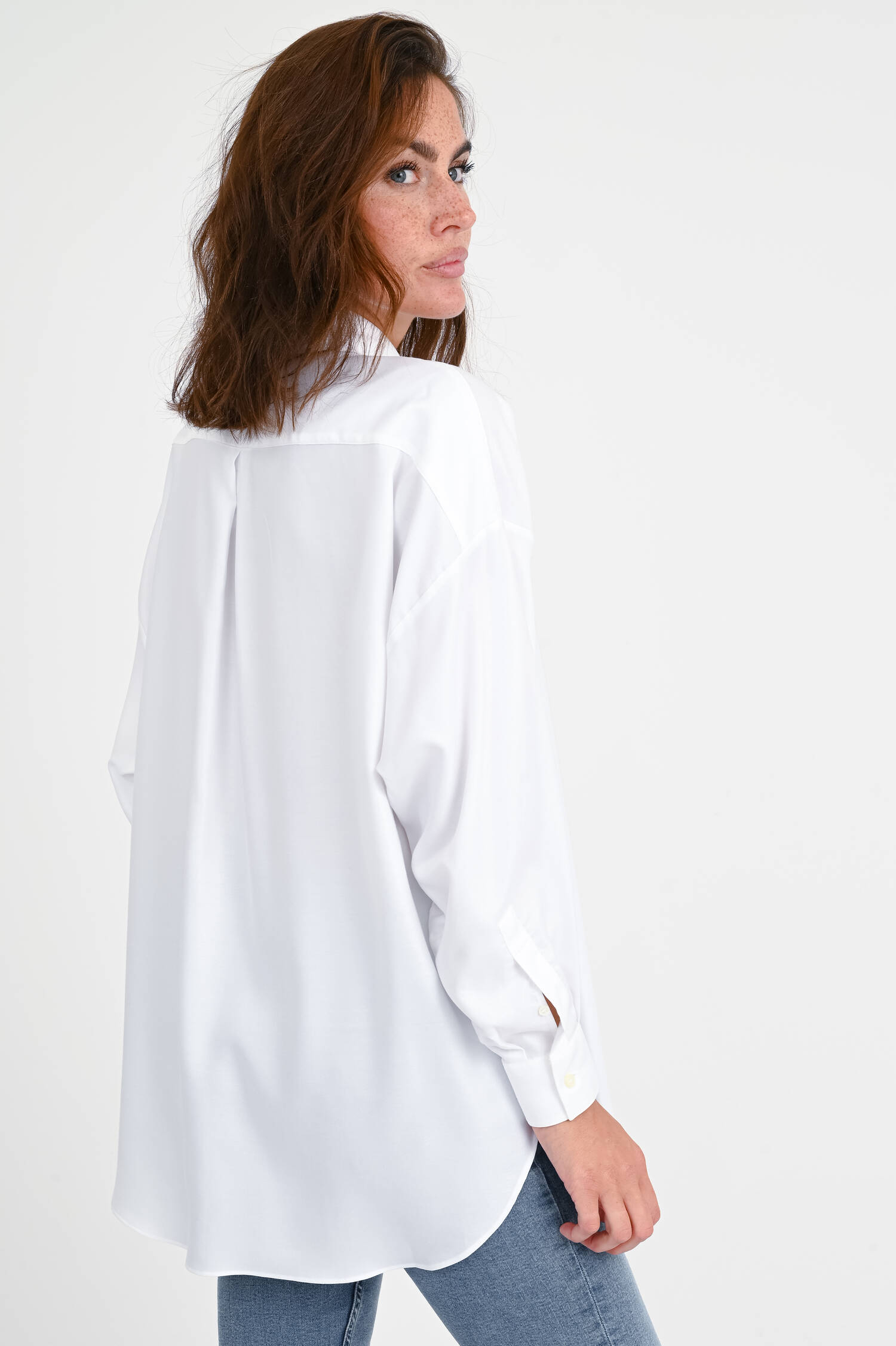 Oversize-Bluse GIORGIA in Weiß