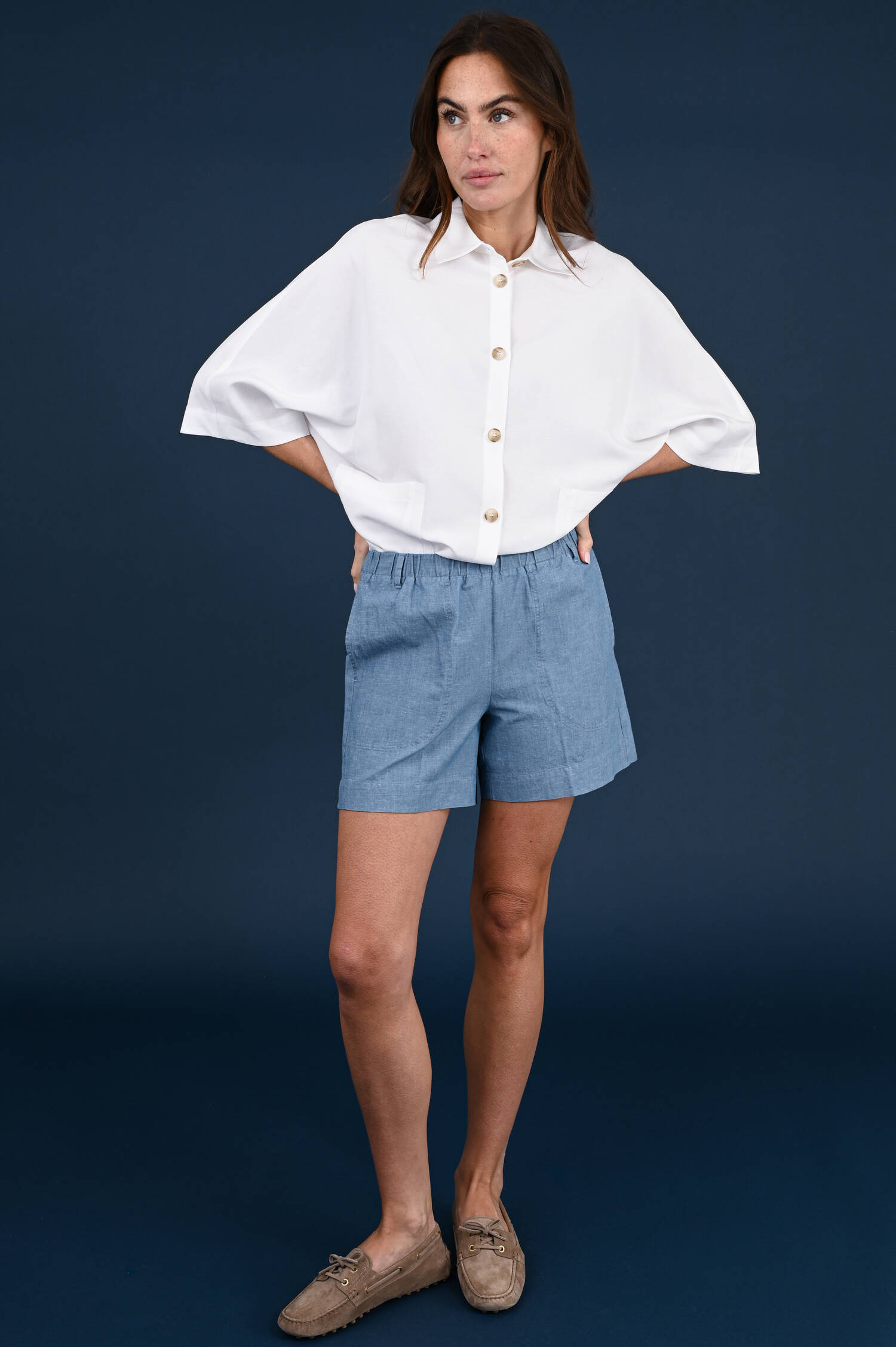 Shorts in Mediumblau Shorts in Mediumblau