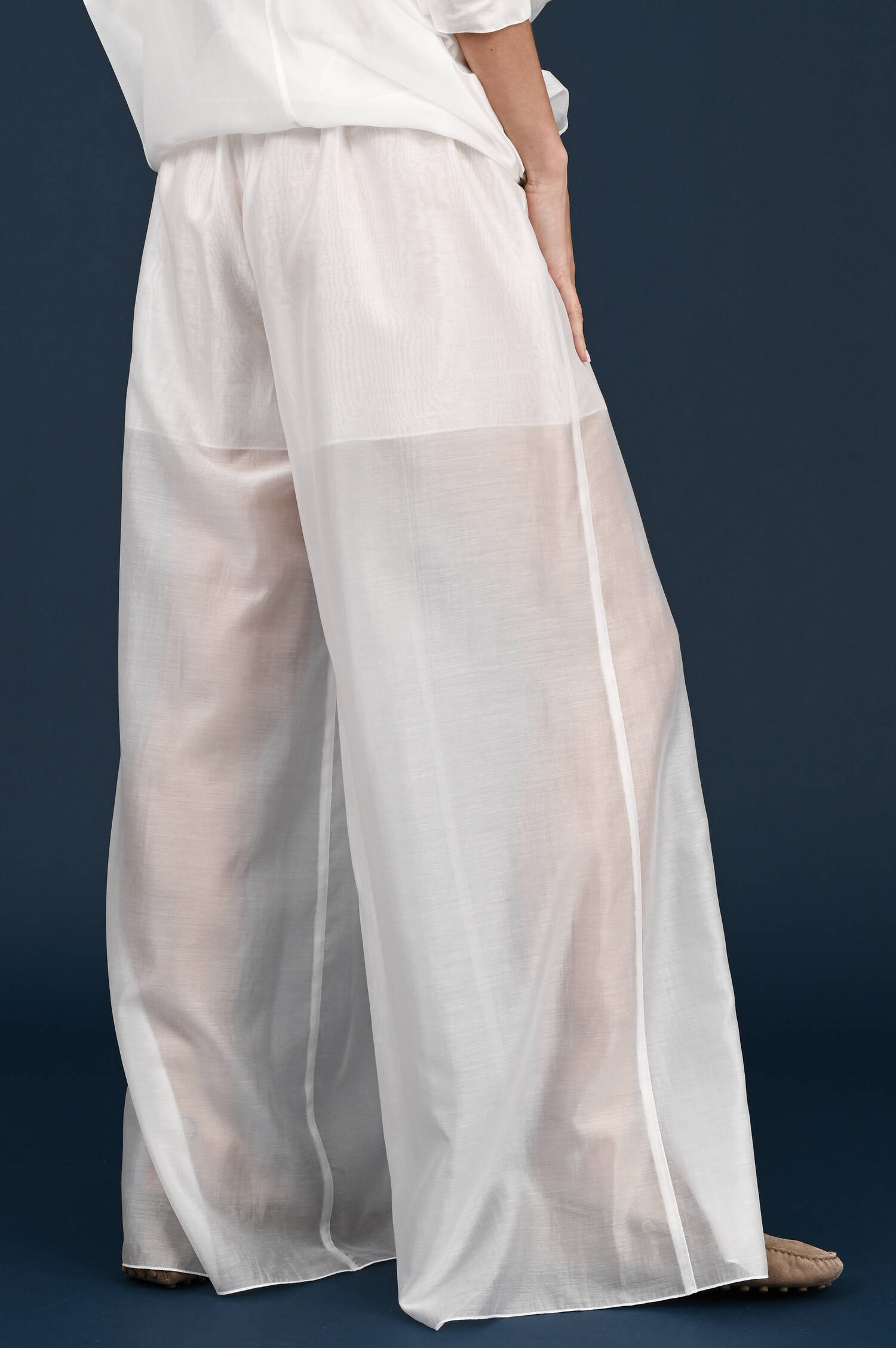 Wide-Leg Hose in Weiß Wide-Leg Hose in Weiß