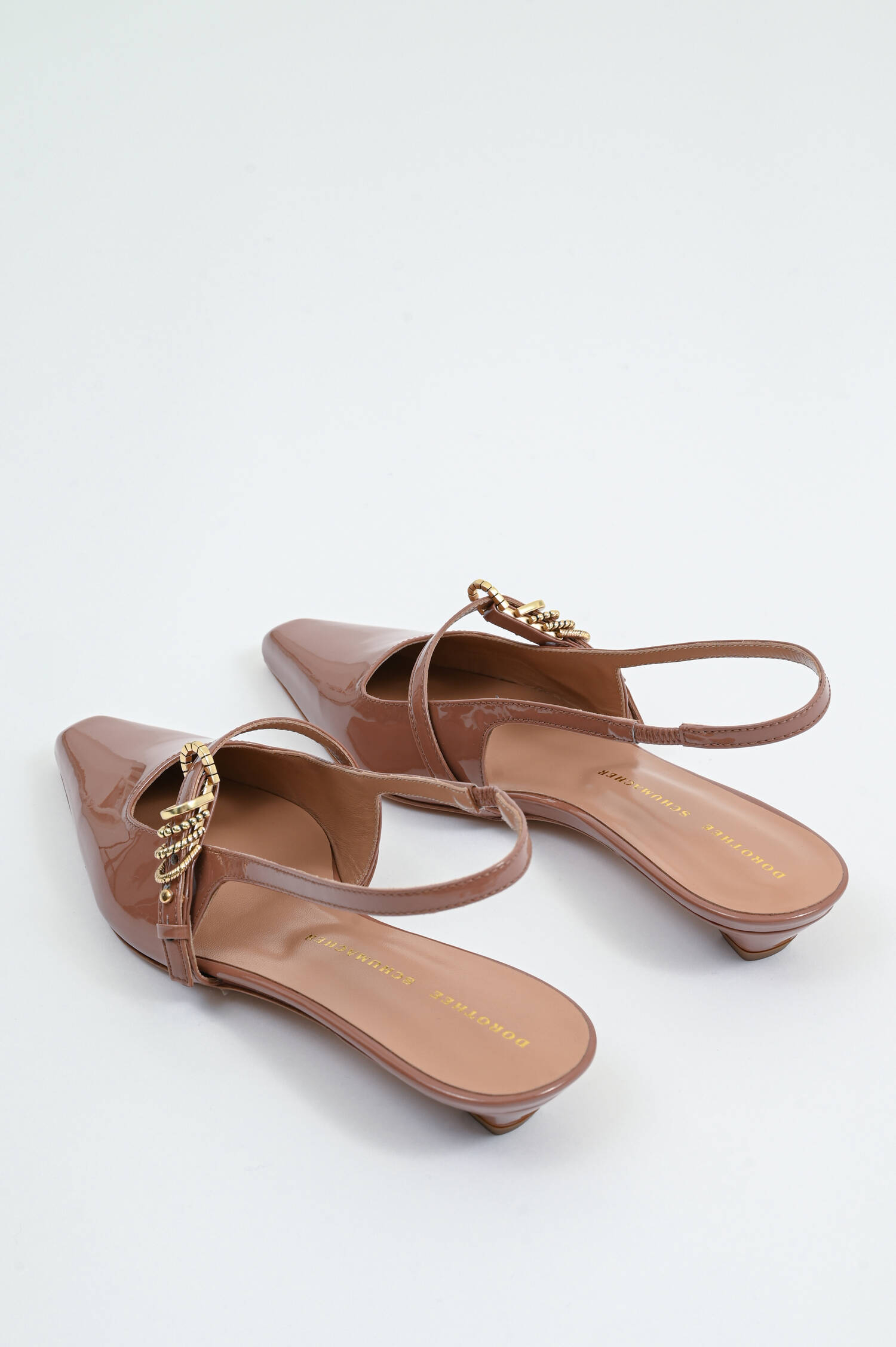 Sling-Back mit Metall-Detail in Copper