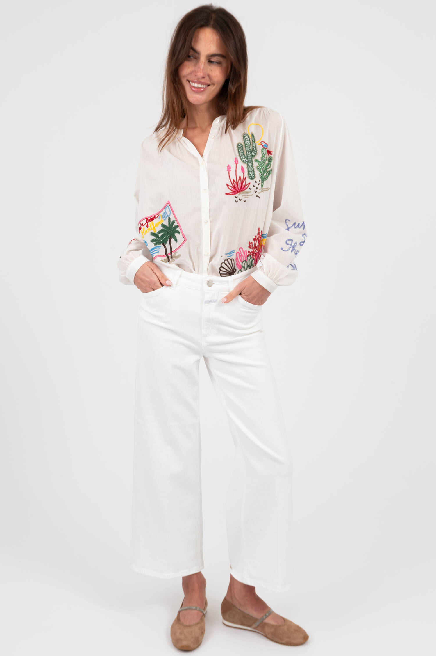 Cropped Jeans WERA in Weiß