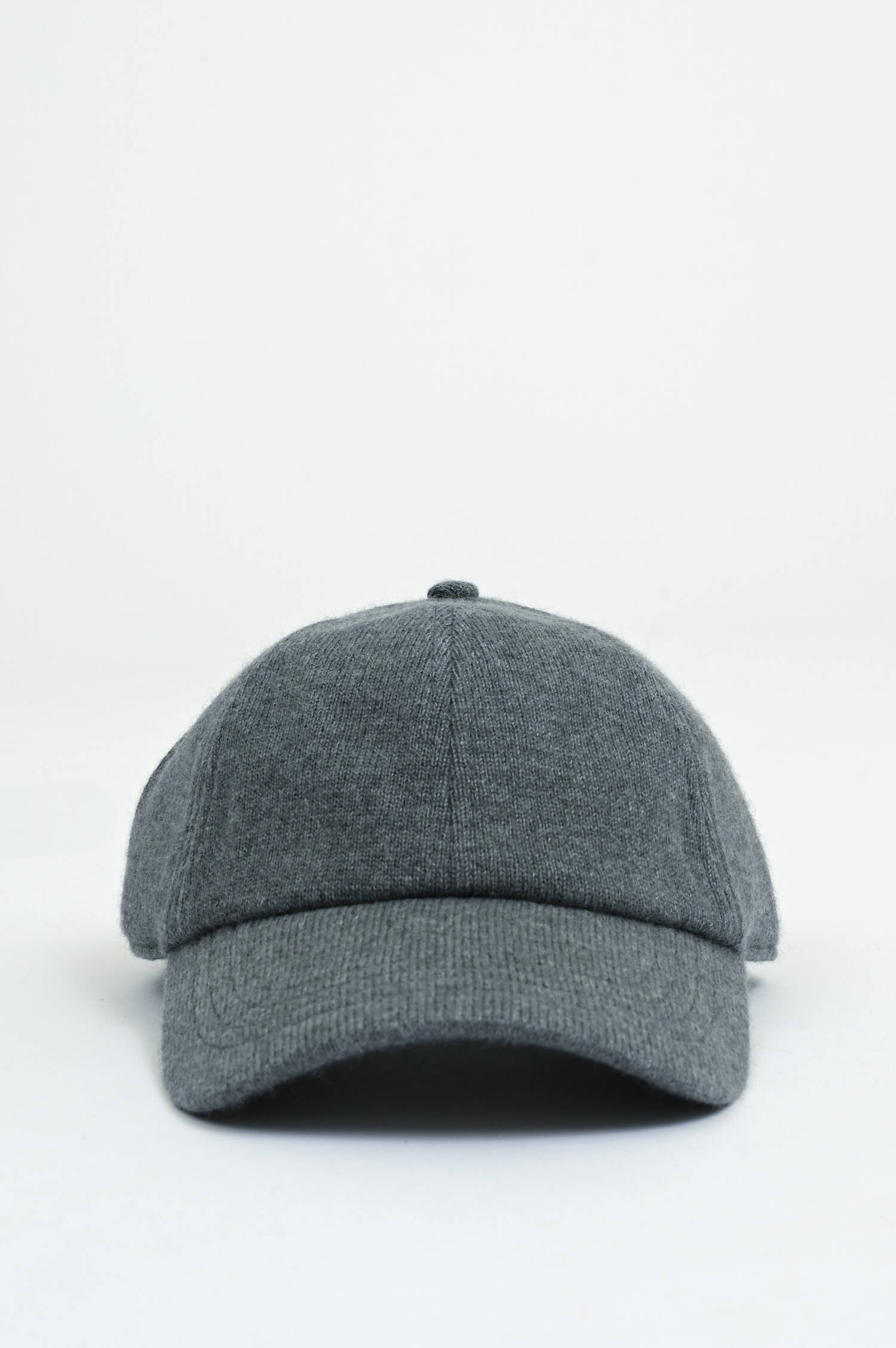 Basecap aus Cashmere in Grau