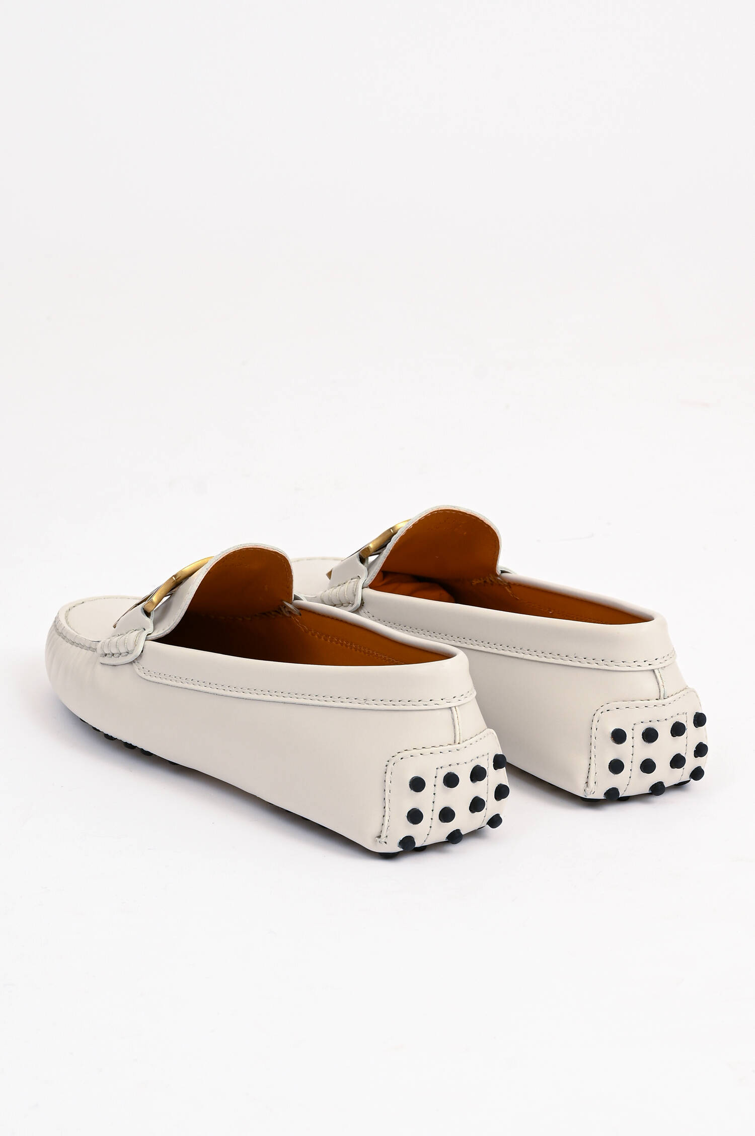 Loafers aus Glattleder in Weiß Loafers aus Glattleder in Weiß