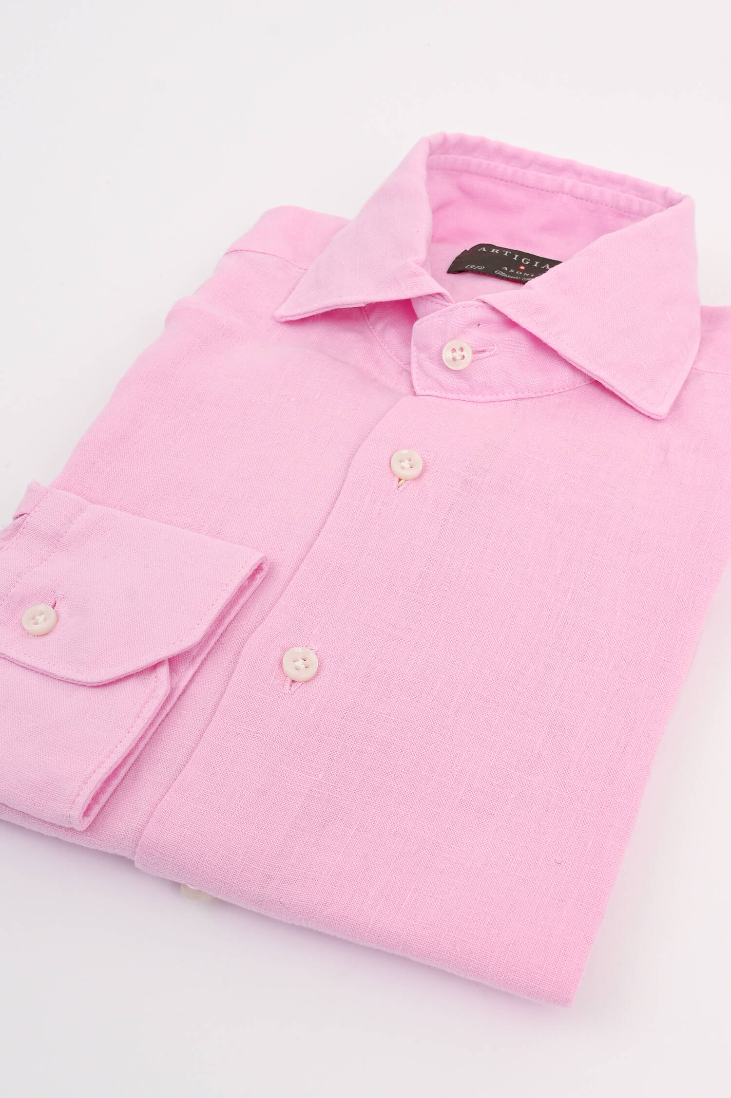 Hemd aus Leinen in Rosa